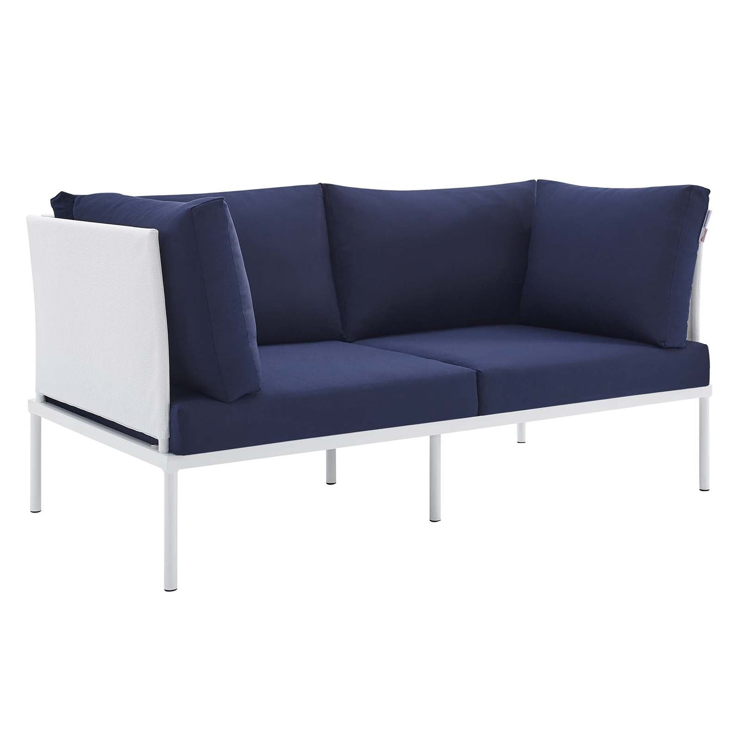 Harmony 8-Piece Sunbrella¨ Outdoor Patio Aluminum Seating Set by Modway