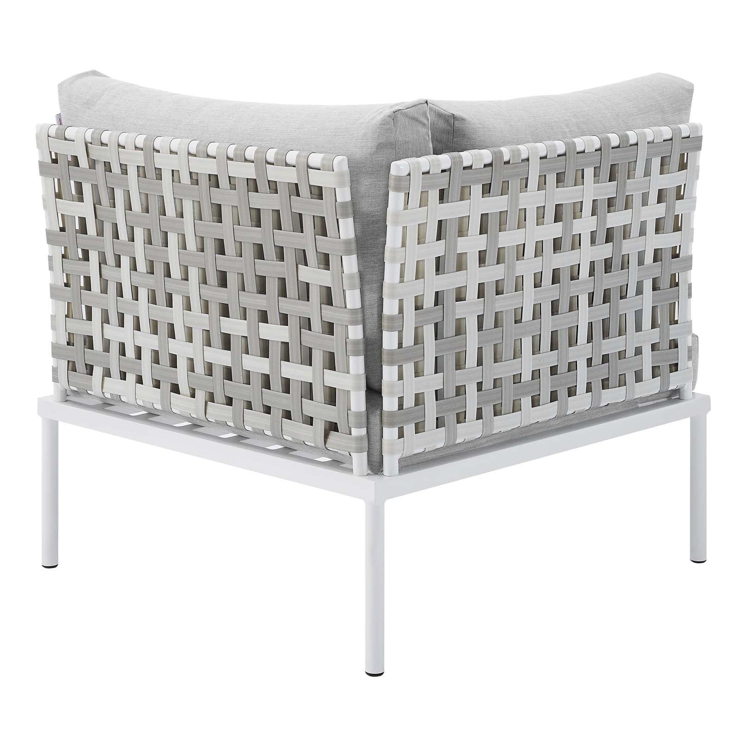 Harmony 10-Piece Sunbrella¨ Basket Weave Outdoor Patio Aluminum Sectional Sofa Set by Modway