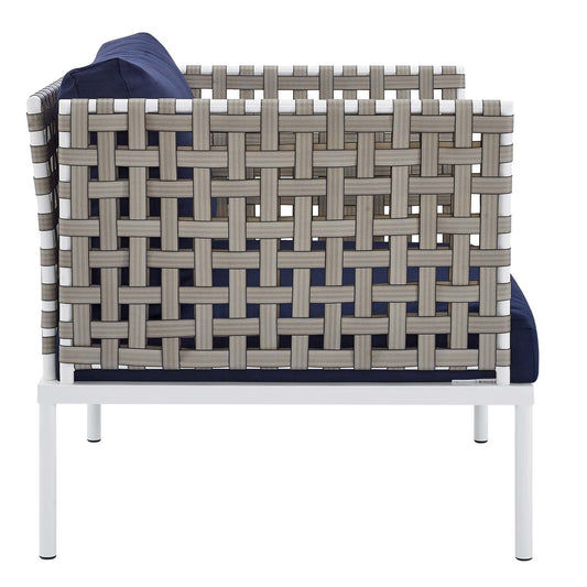 Harmony Sunbrella¨ Basket Weave Outdoor Patio Aluminum Armchair by Modway