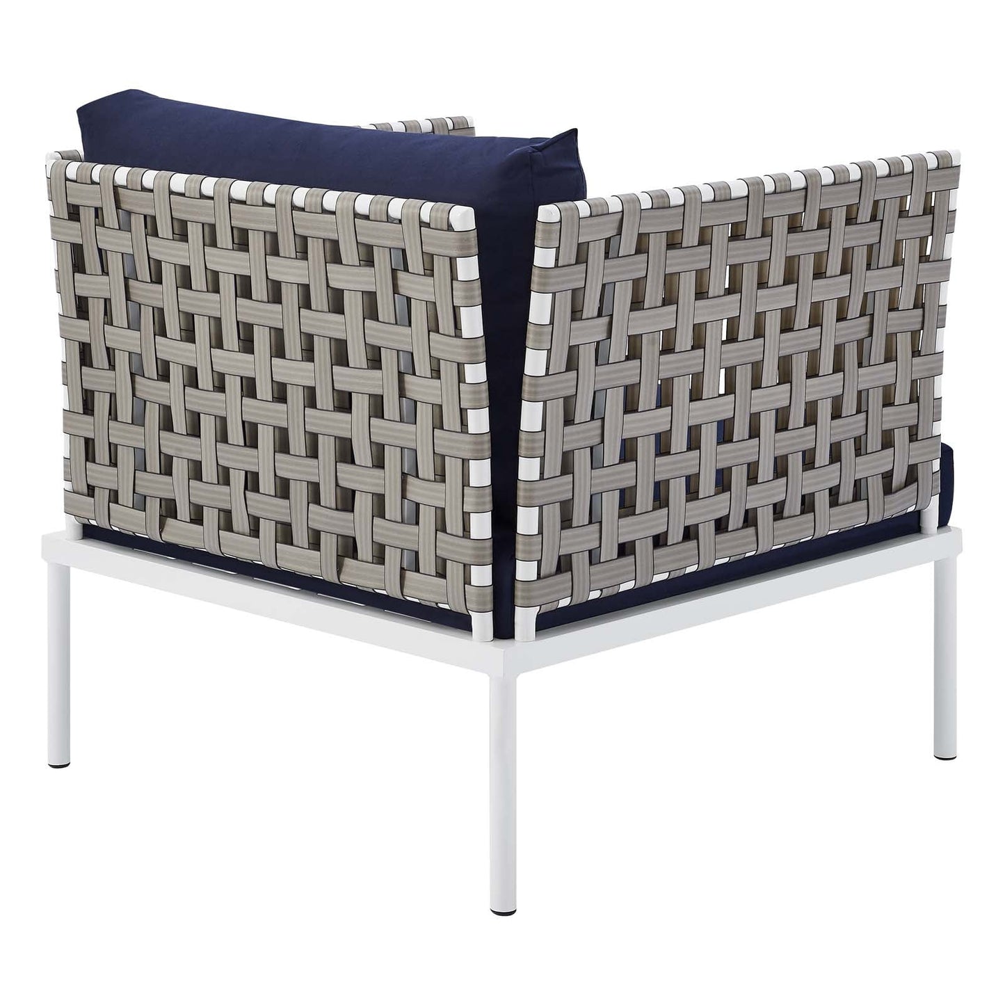Harmony Sunbrella¨ Basket Weave Outdoor Patio Aluminum Armchair by Modway