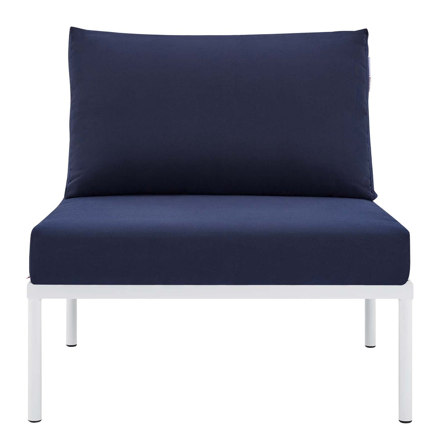 Harmony Sunbrella¨ Basket Weave Outdoor Patio Aluminum Armless Chair by Modway