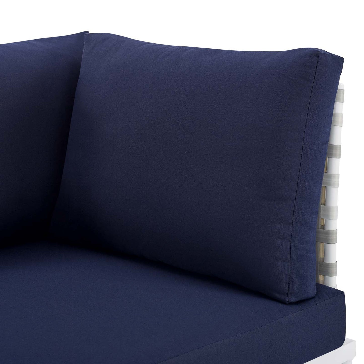 Harmony Sunbrella¨ Basket Weave Outdoor Patio Aluminum Loveseat by Modway