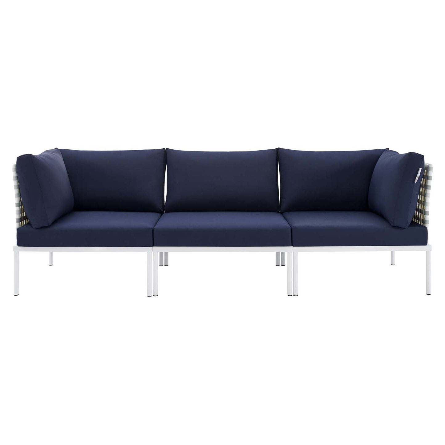 Harmony Sunbrella¨ Basket Weave Outdoor Patio Aluminum Sofa by Modway