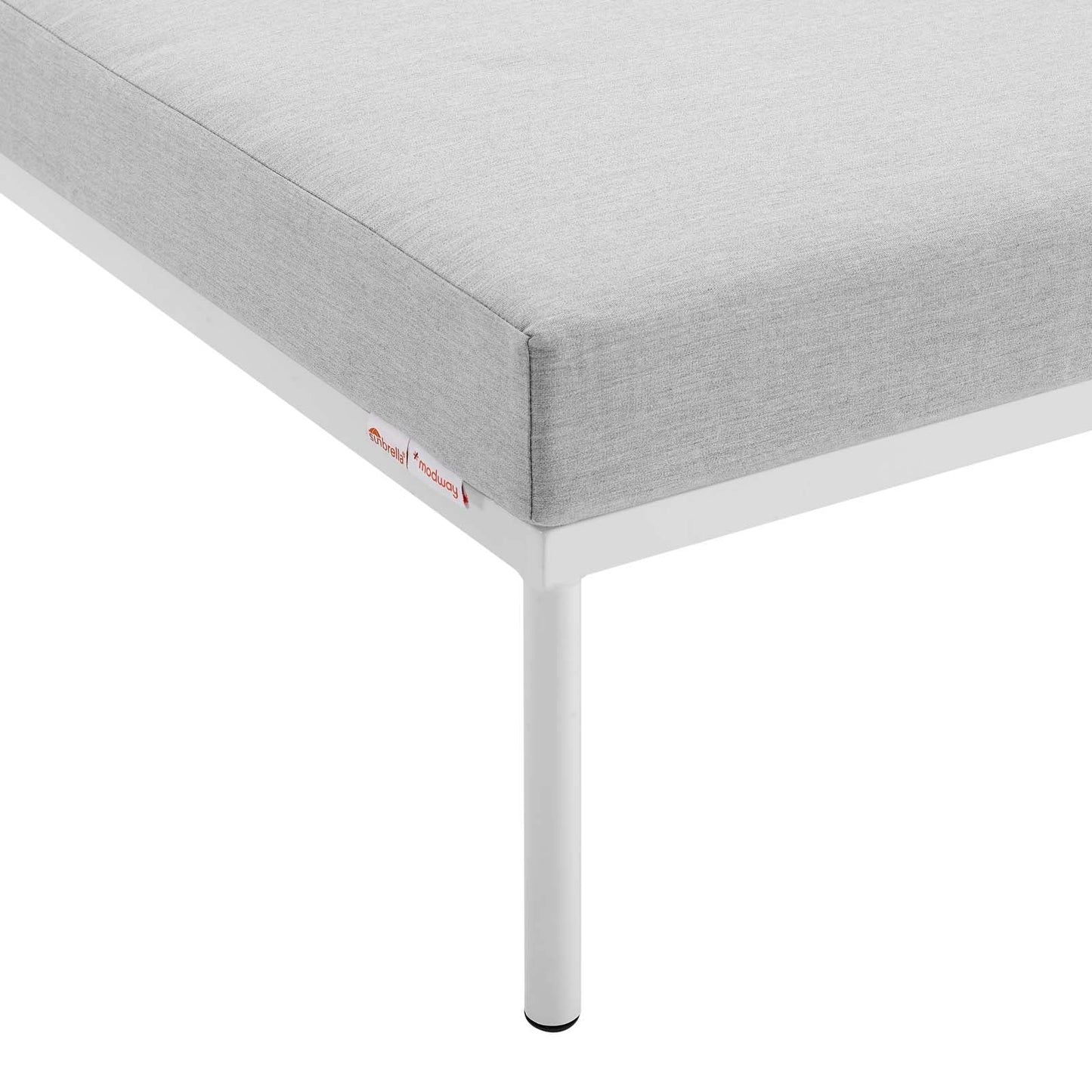 Harmony Sunbrella¨ Outdoor Patio Aluminum Ottoman by Modway