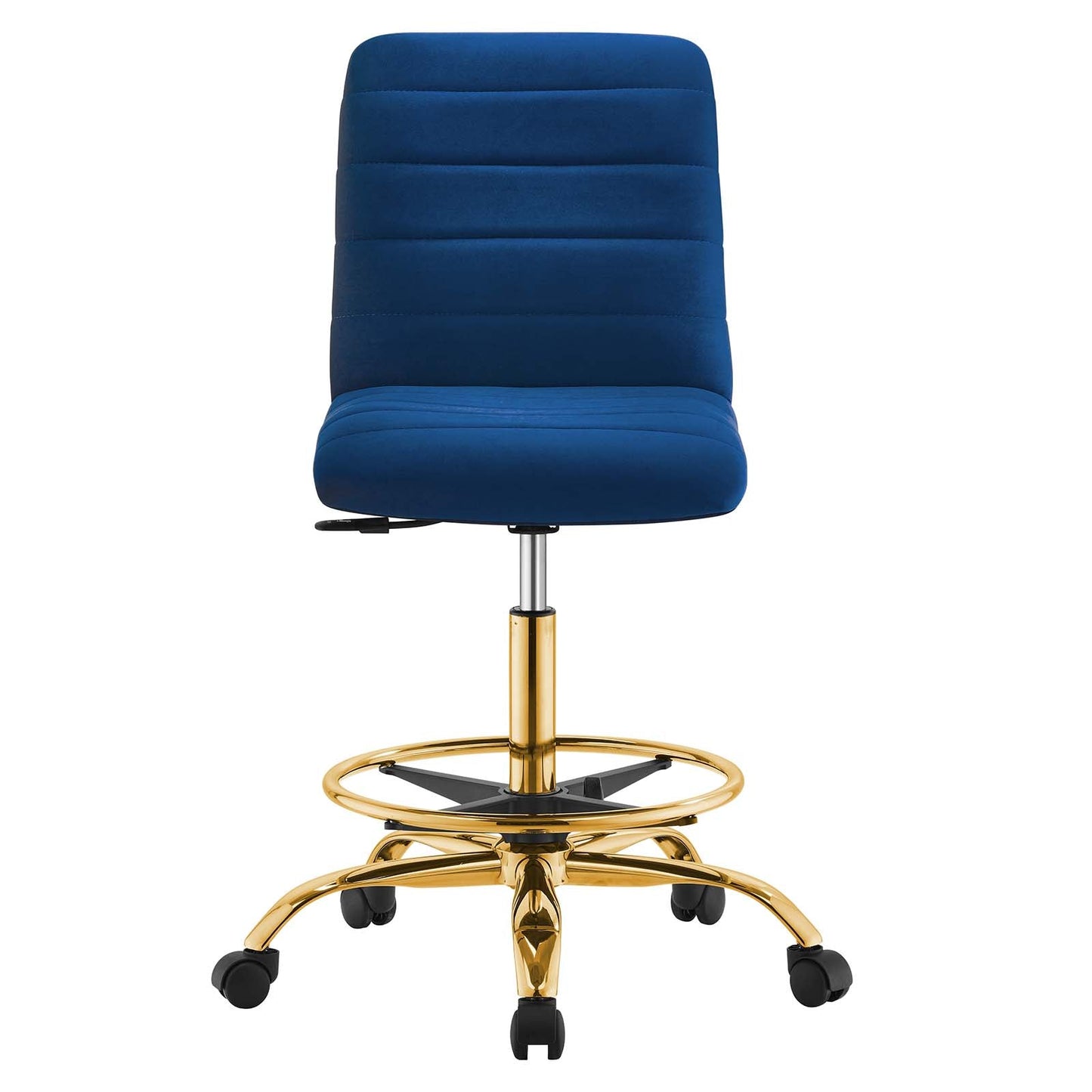 Ripple Armless Performance Velvet Drafting Chair by Modway