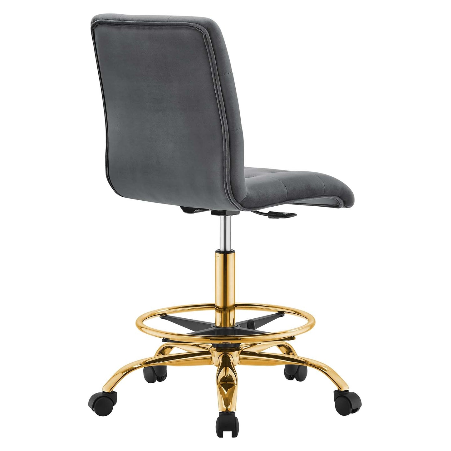 Prim Armless Performance Velvet Drafting Chair by Modway