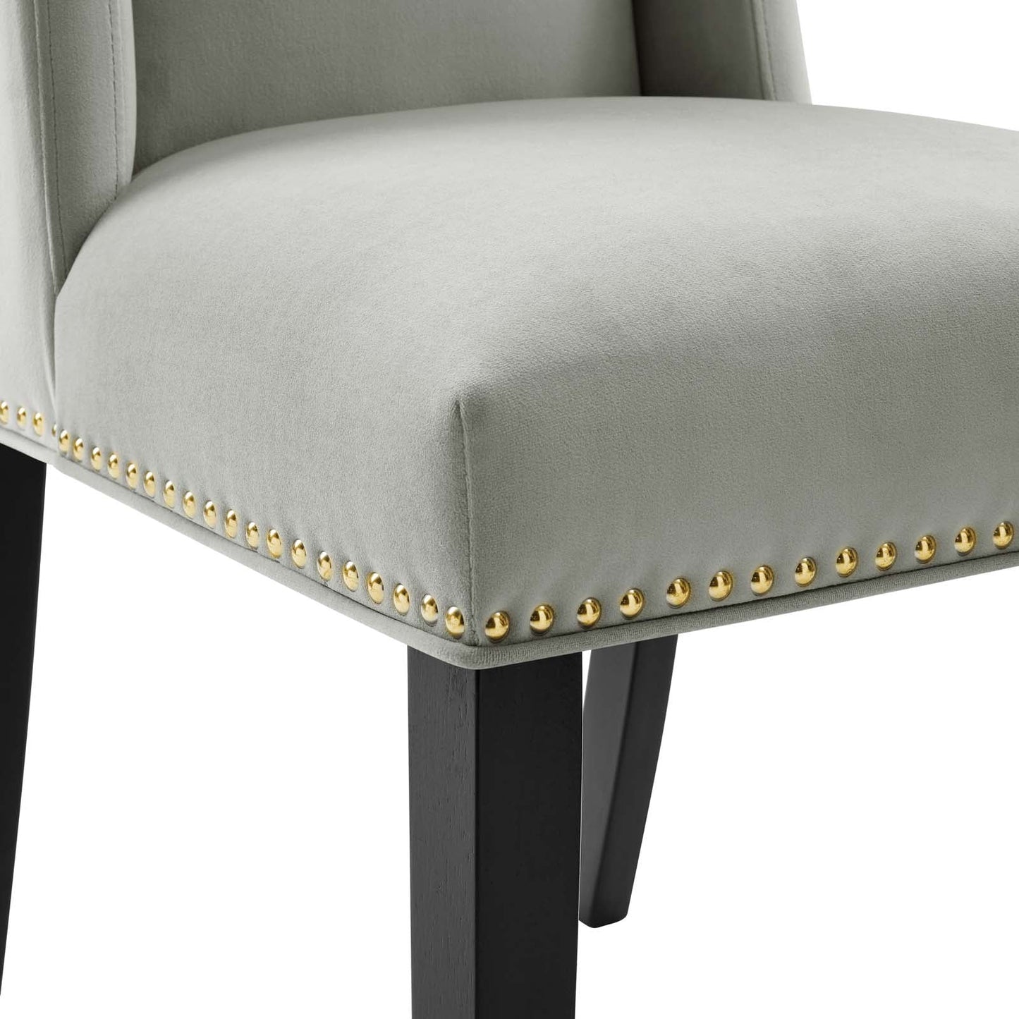 Baron Performance Velvet Dining Chairs Set of 2 by Modway