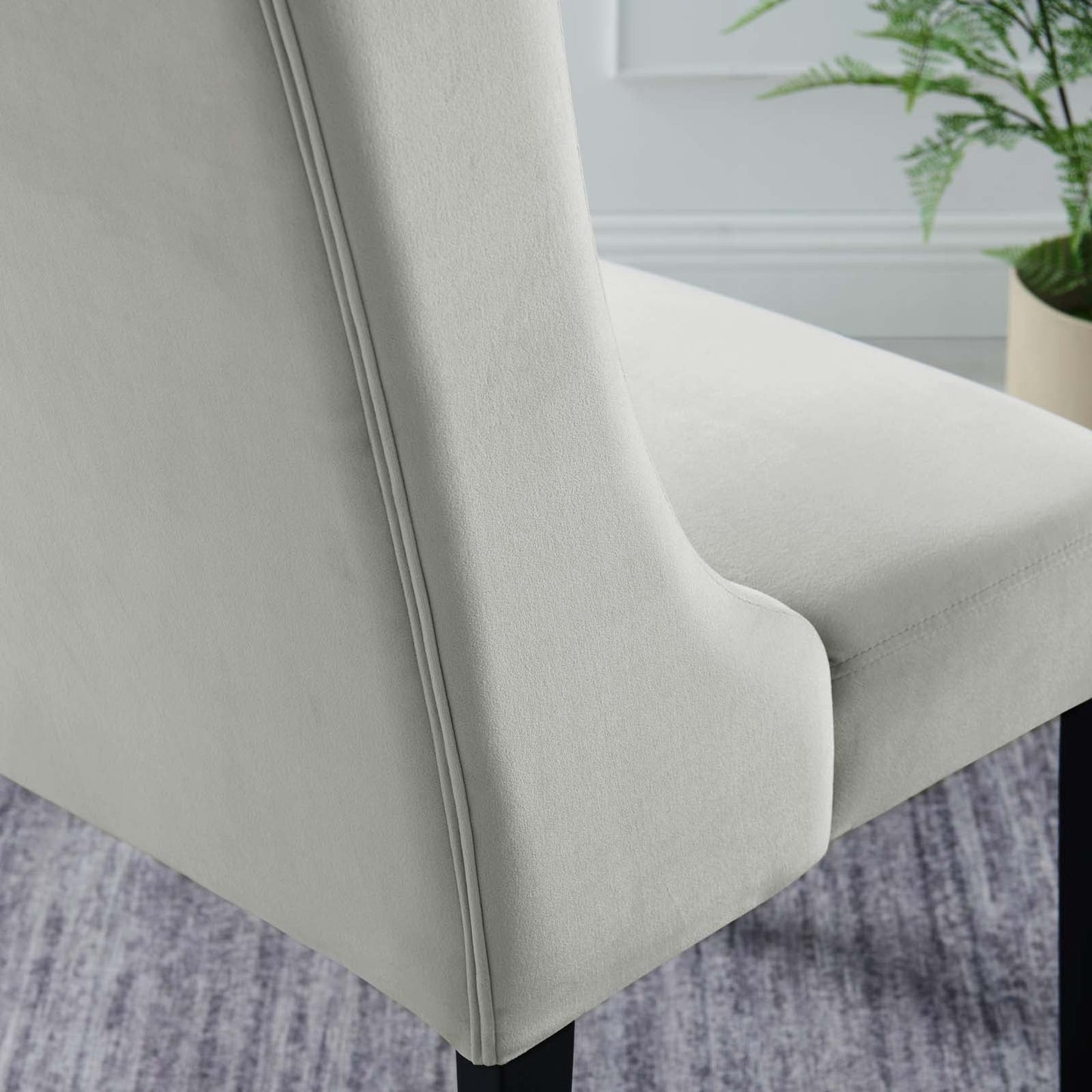 Baronet Performance Velvet Dining Chairs Set of 2 by Modway