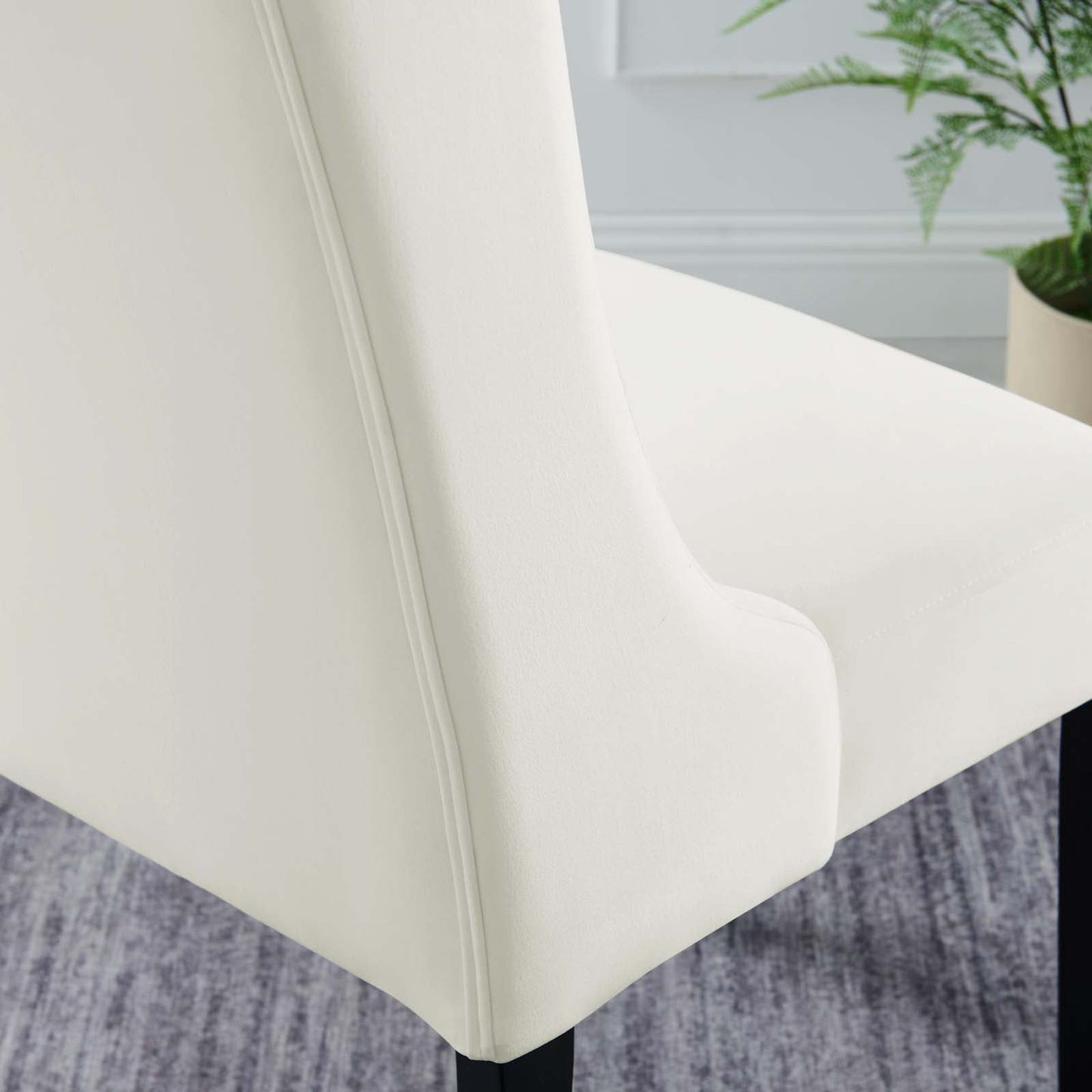 Baronet Performance Velvet Dining Chairs Set of 2 by Modway