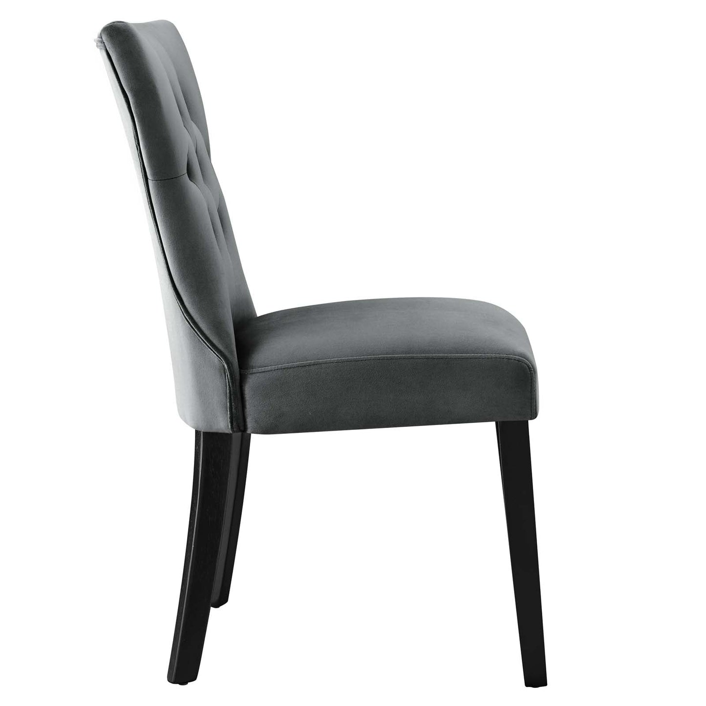 Silhouette Performance Velvet Dining Chairs Set of 2 by Modway