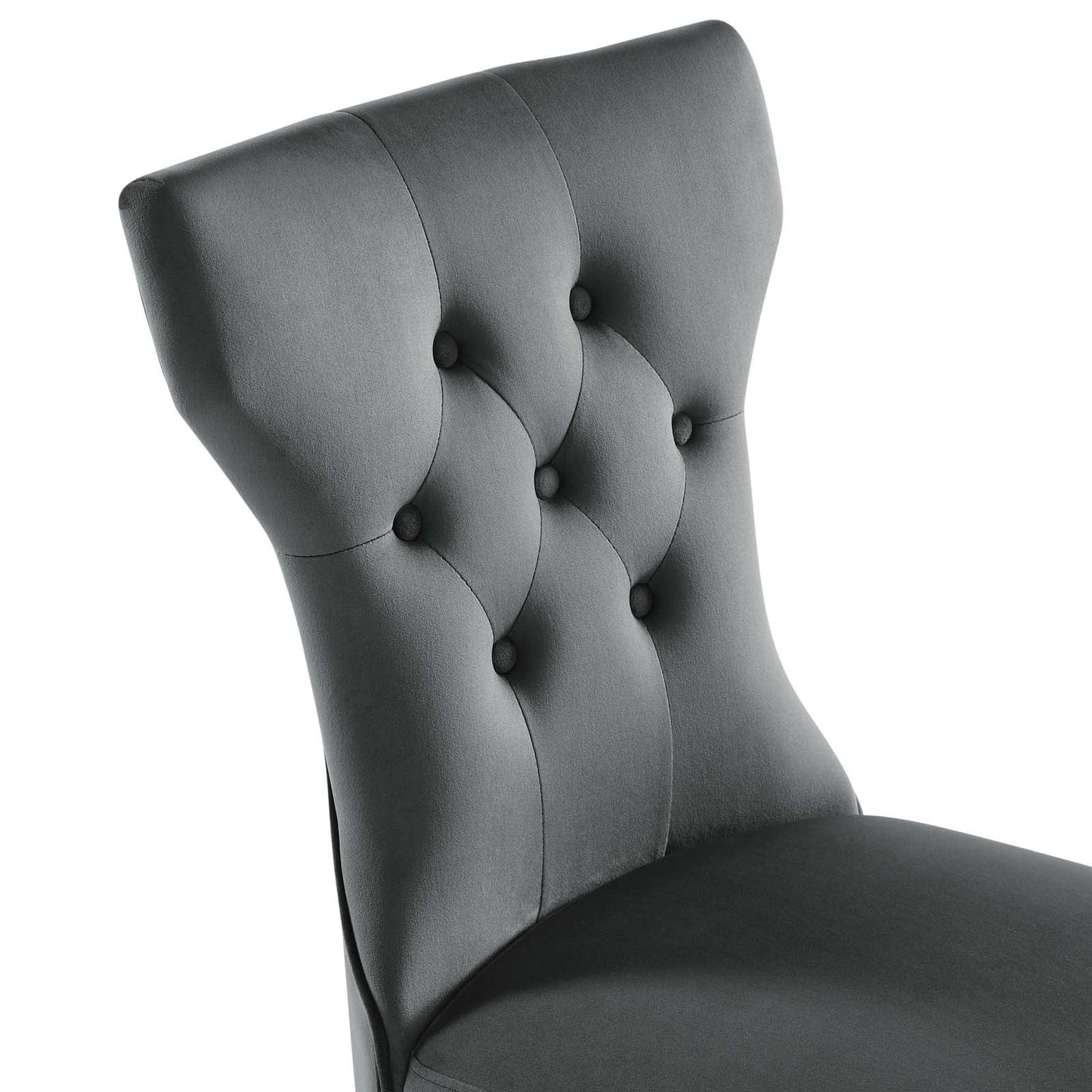 Silhouette Performance Velvet Dining Chairs Set of 2 by Modway