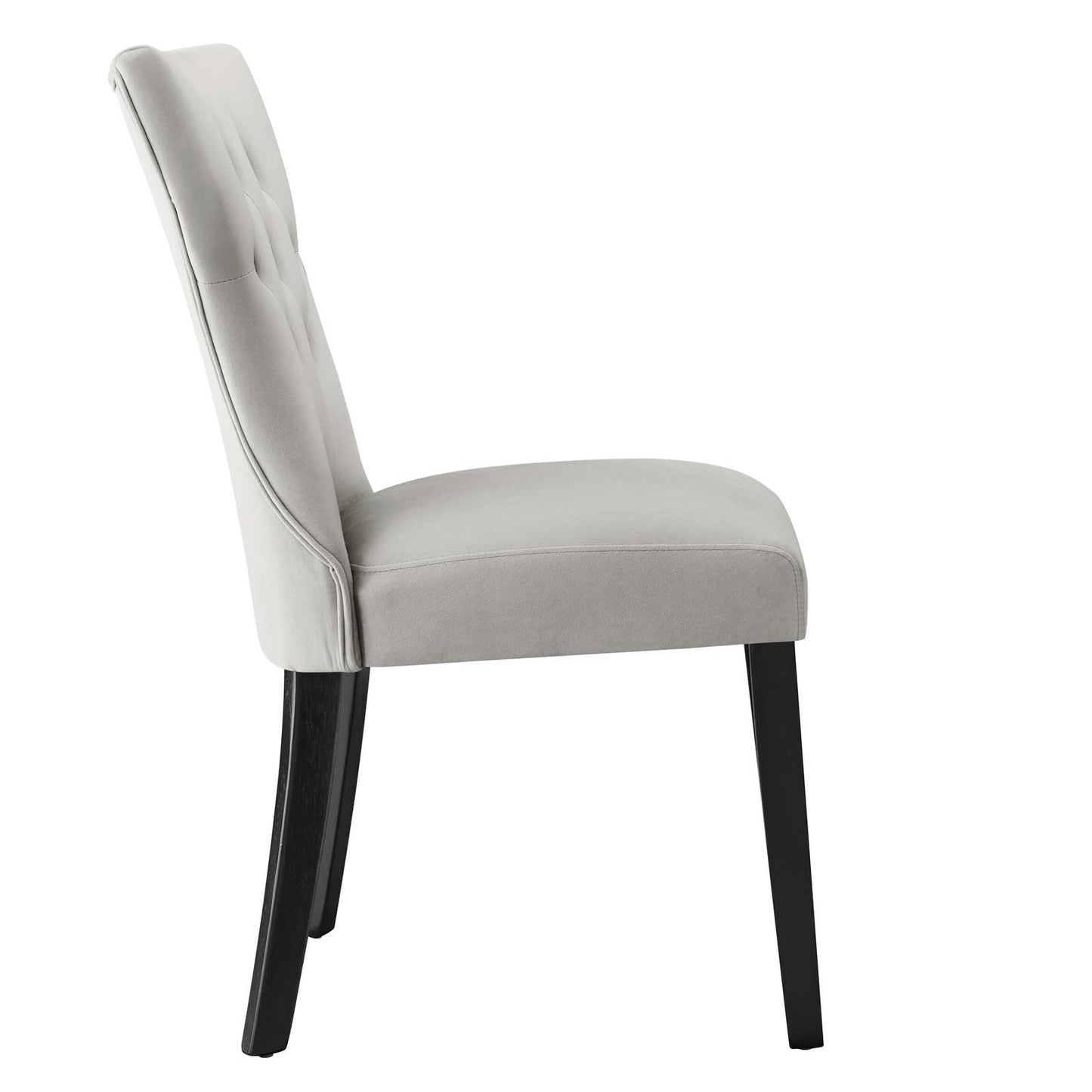 Silhouette Performance Velvet Dining Chairs Set of 2 by Modway
