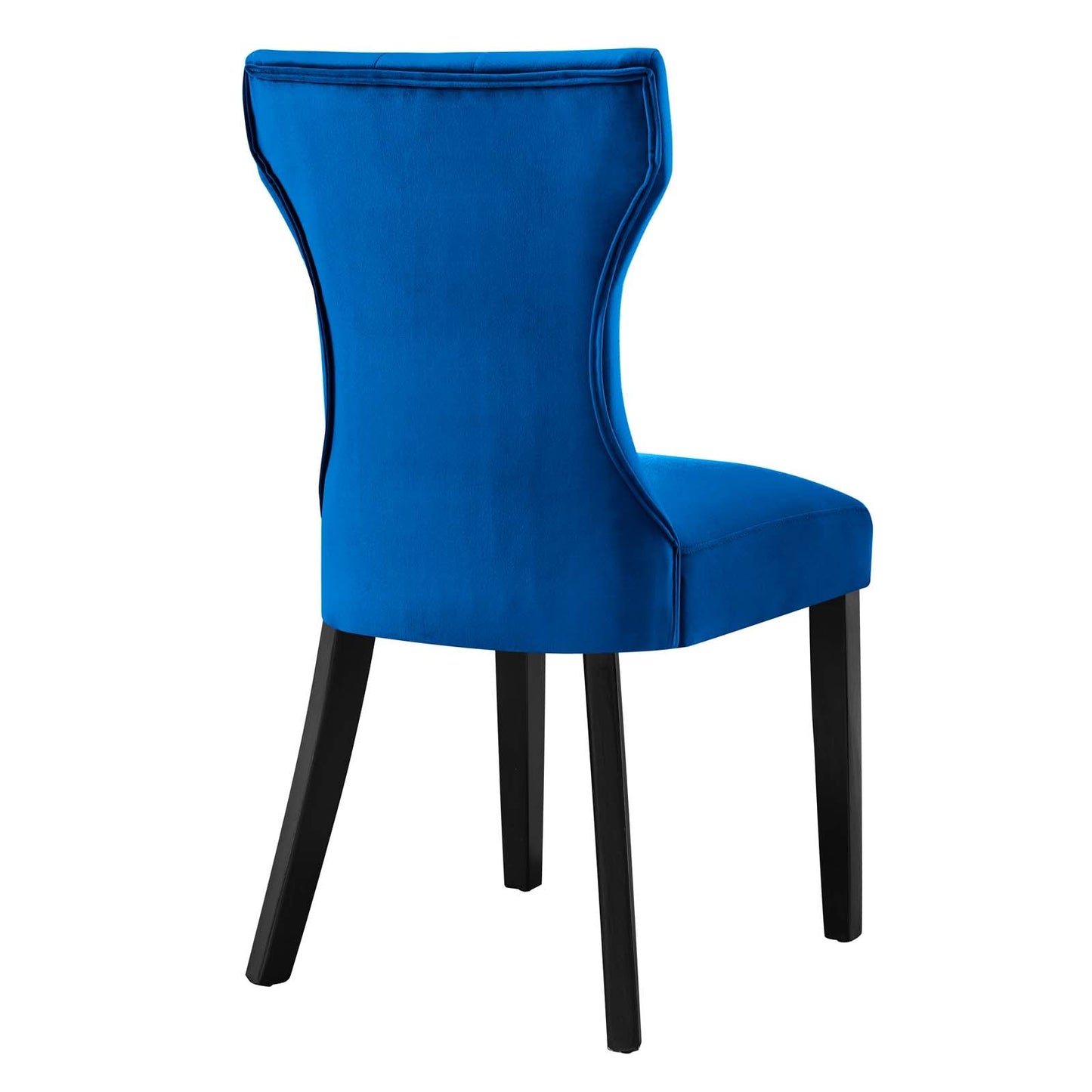 Silhouette Performance Velvet Dining Chairs Set of 2 by Modway