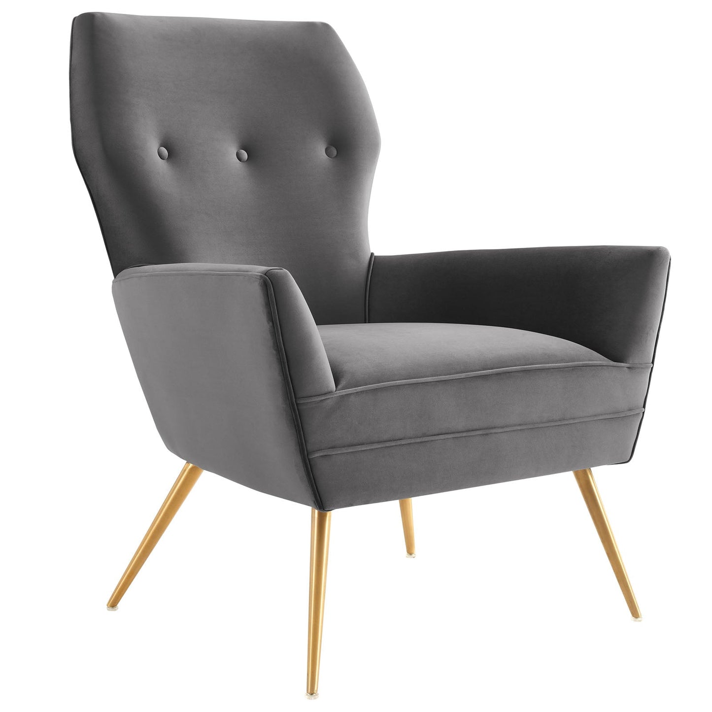 Renata Button Tufted Performance Velvet Armchair by Modway