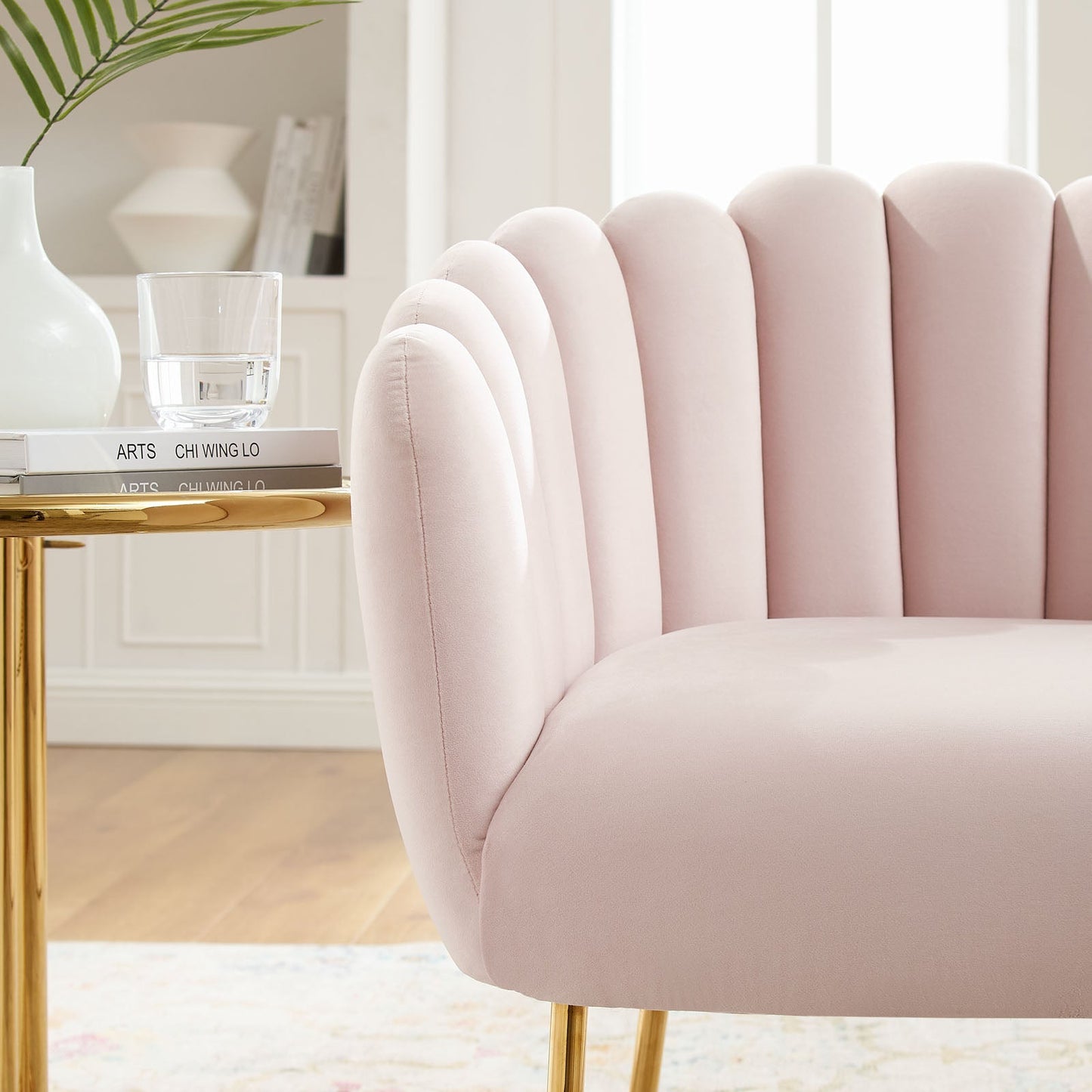 Sanna Channel Tufted Performance Velvet Armchair by Modway