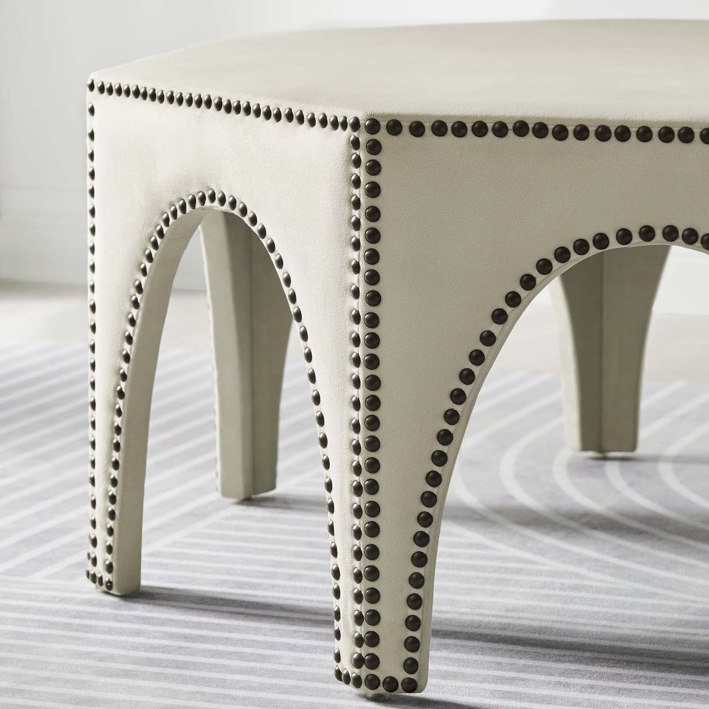 Victory Performance Velvet Ottoman by Modway