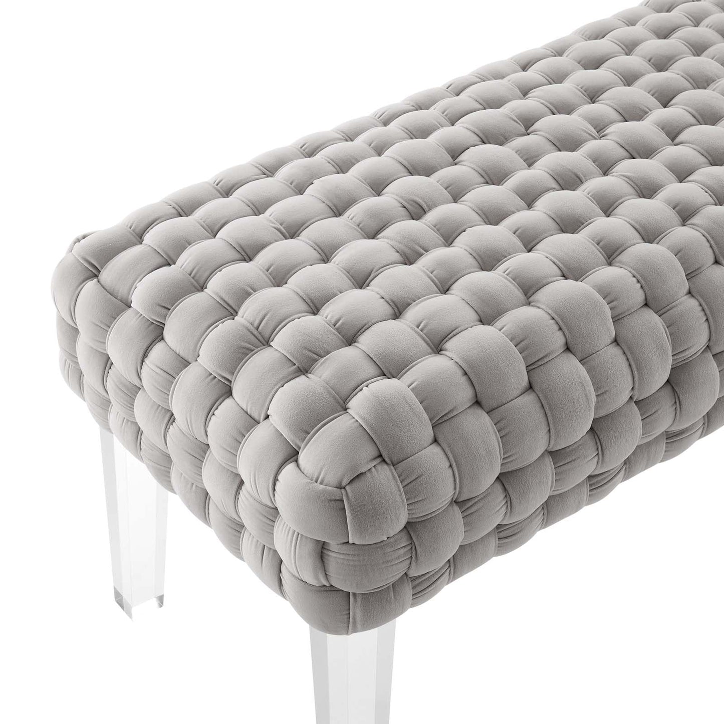 Prologue Woven Performance Velvet Ottoman by Modway