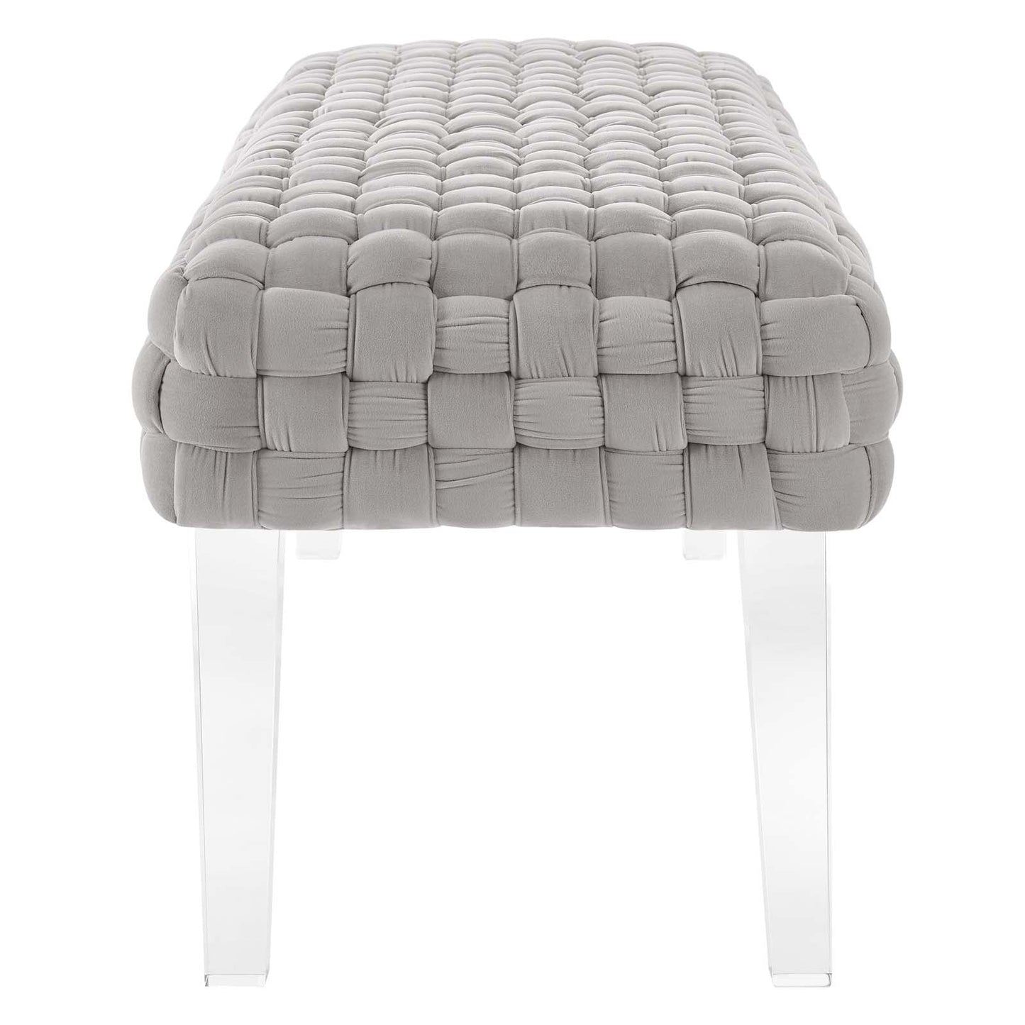 Prologue Woven Performance Velvet Ottoman by Modway