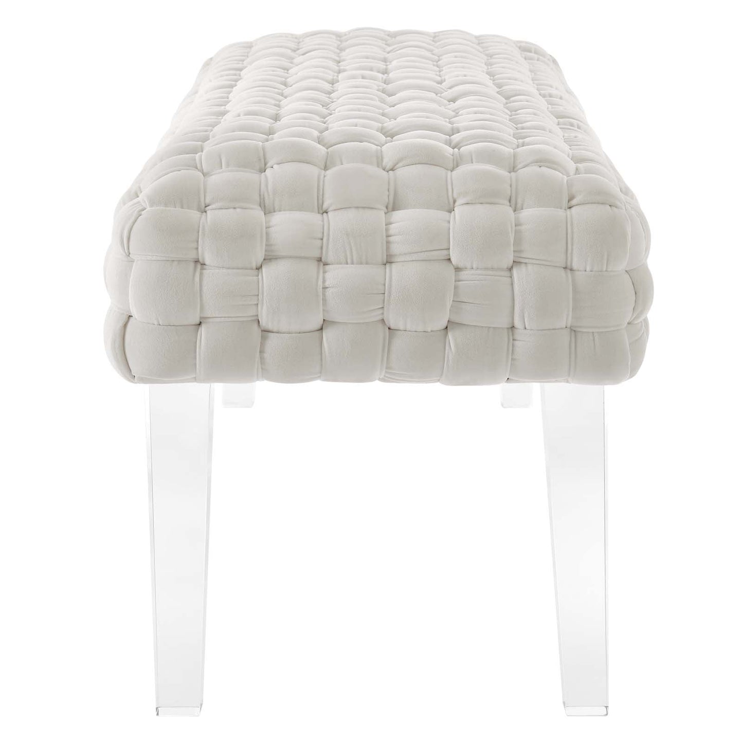 Prologue Woven Performance Velvet Ottoman by Modway