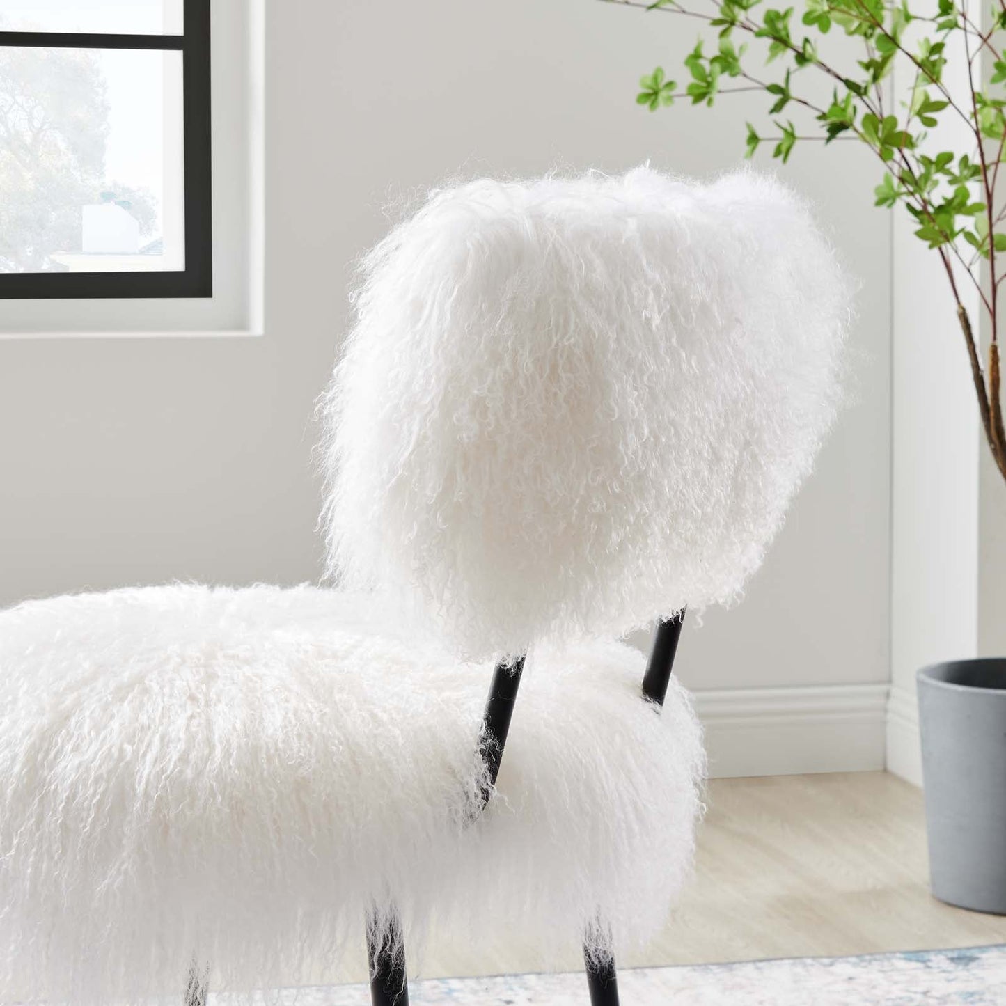 Skylar Sheepskin Chair by Modway