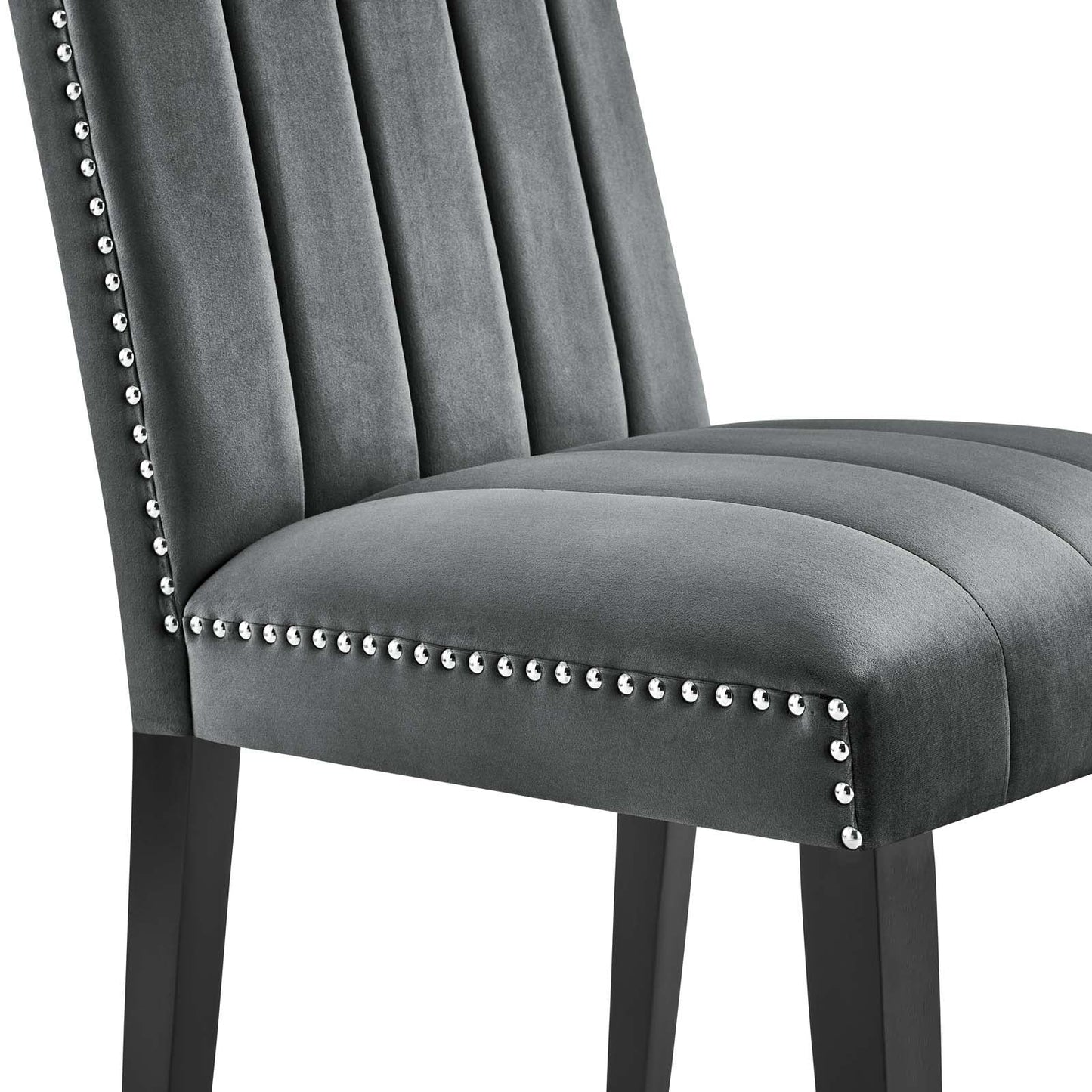 Catalyst Performance Velvet Dining Side Chairs Set of 2 by Modway