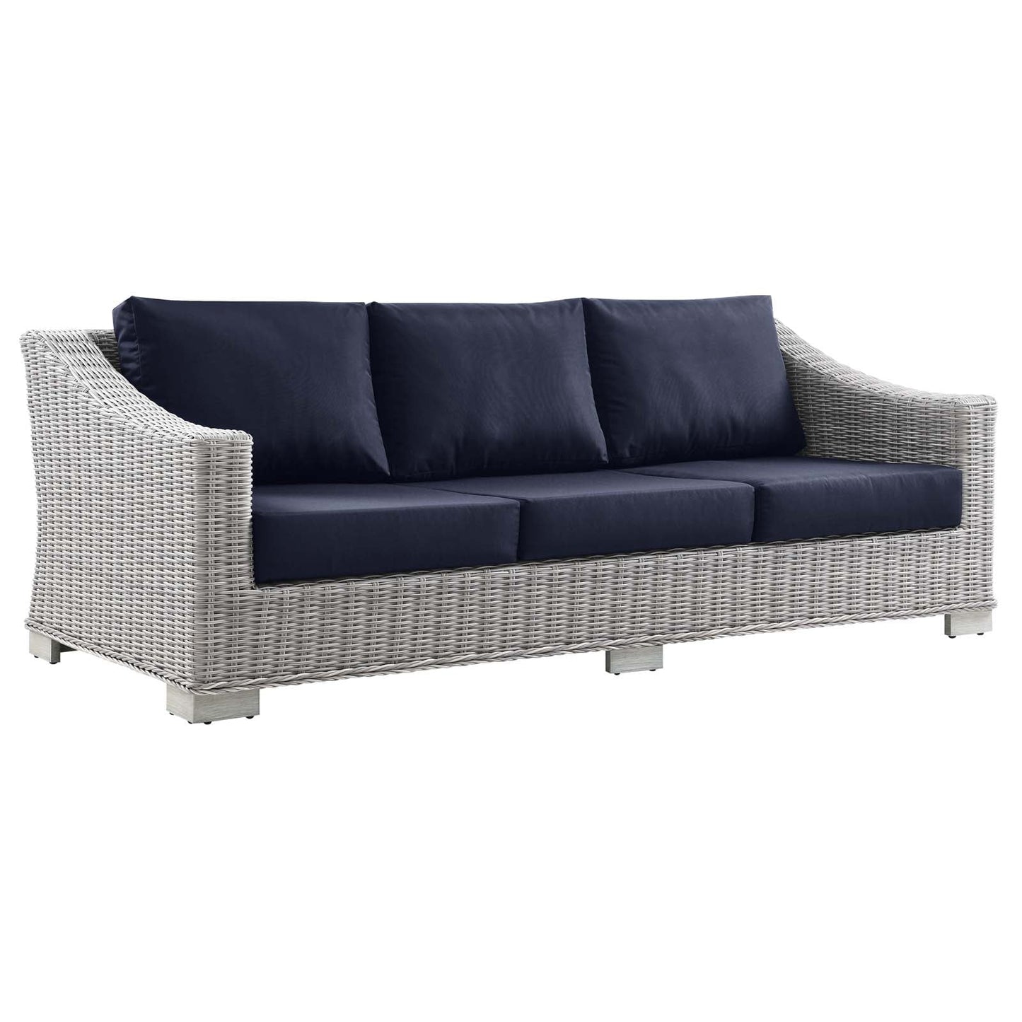 Conway 5-Piece Outdoor Patio Wicker Rattan Furniture Set by Modway
