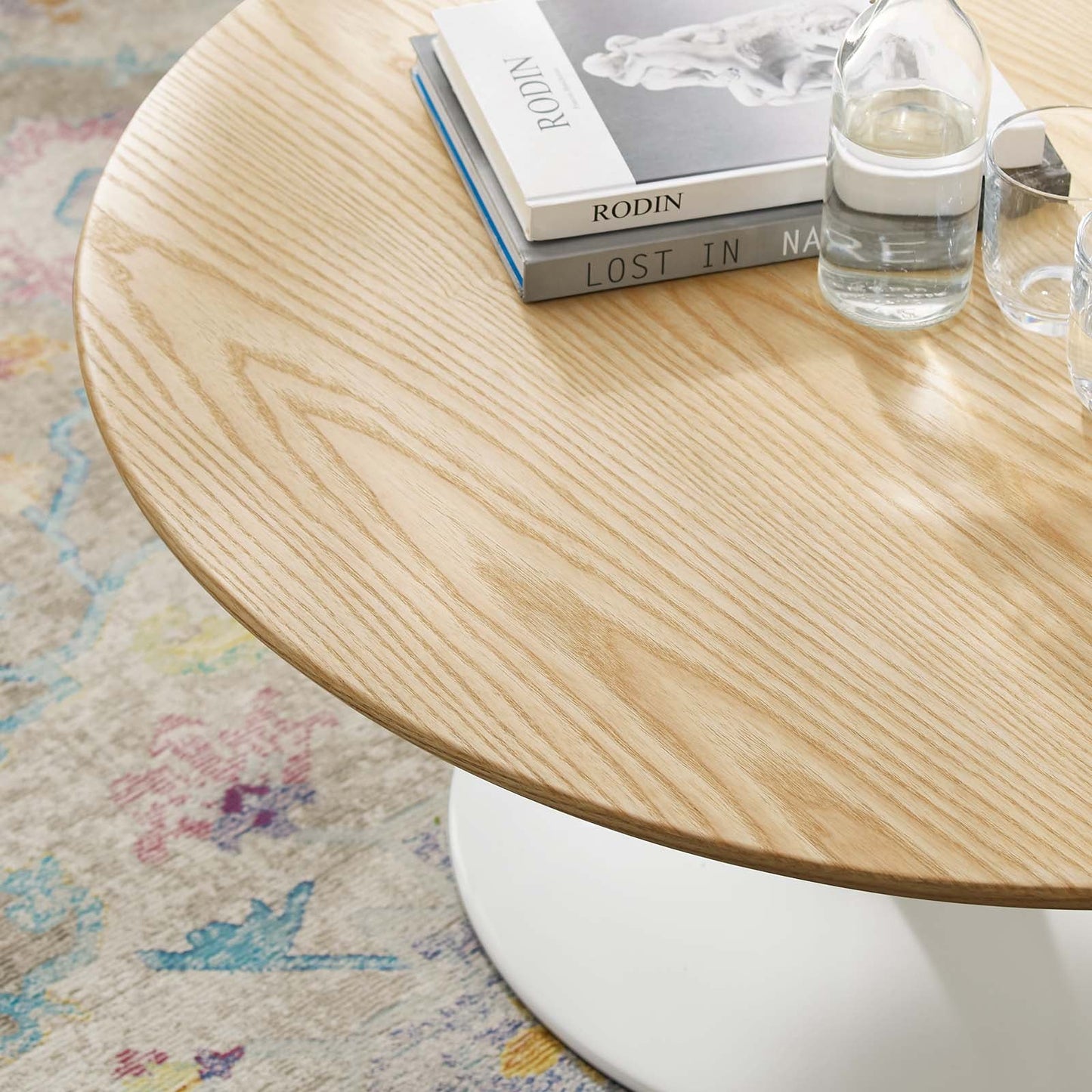 Lippa 36" Round Wood Coffee Table by Modway