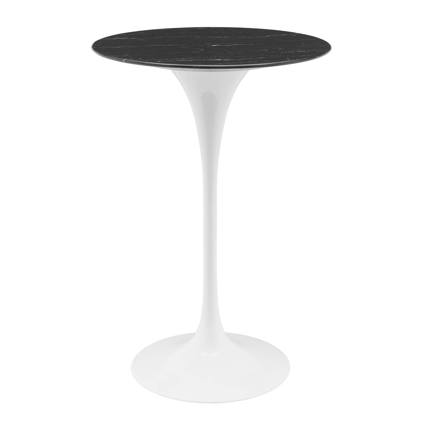 Lippa 28" Round Faux Marble Bar Table by Modway