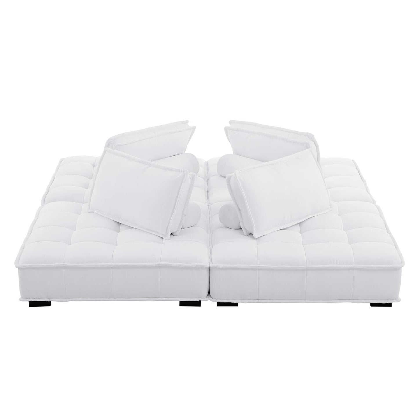 Saunter 4-Piece Tufted Fabric Fabric Sectional Sofa by Modway