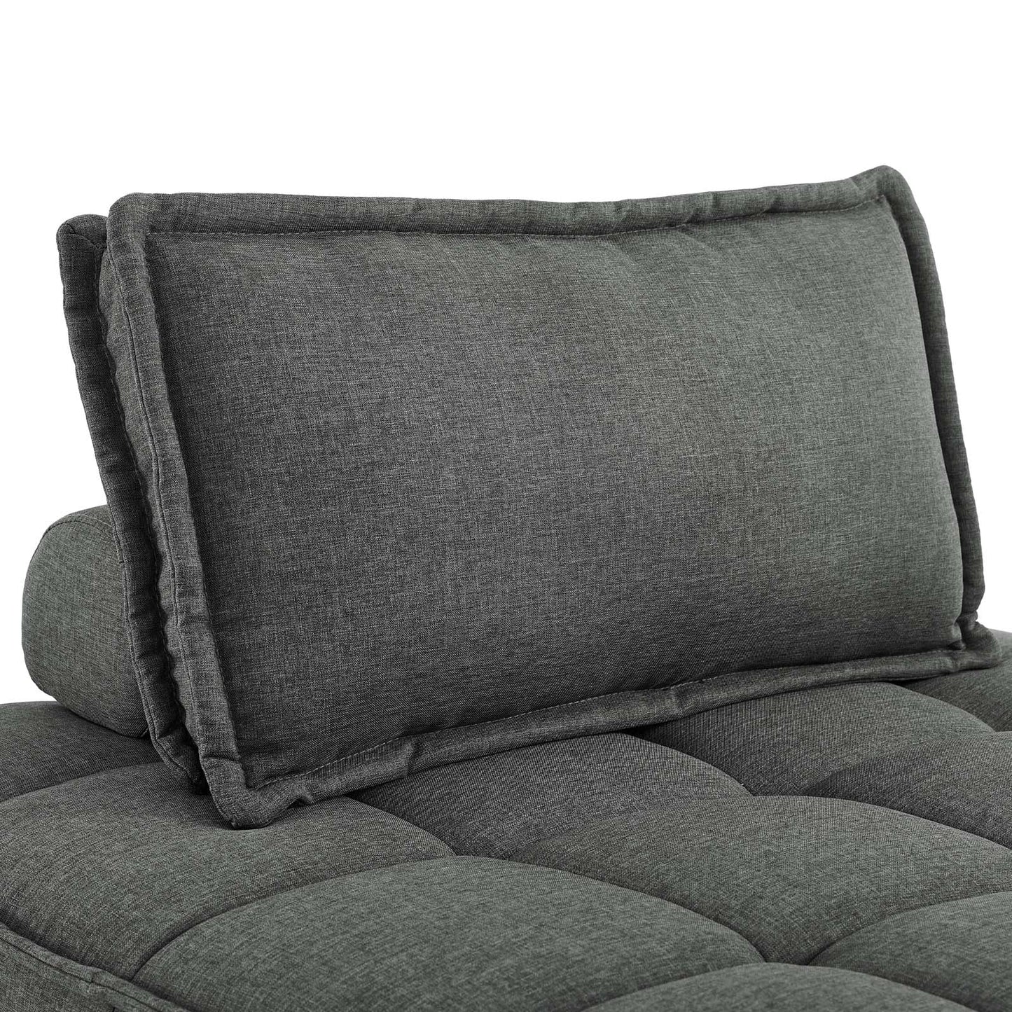 Saunter 5-Piece Tufted Fabric Fabric Sectional Sofa by Modway