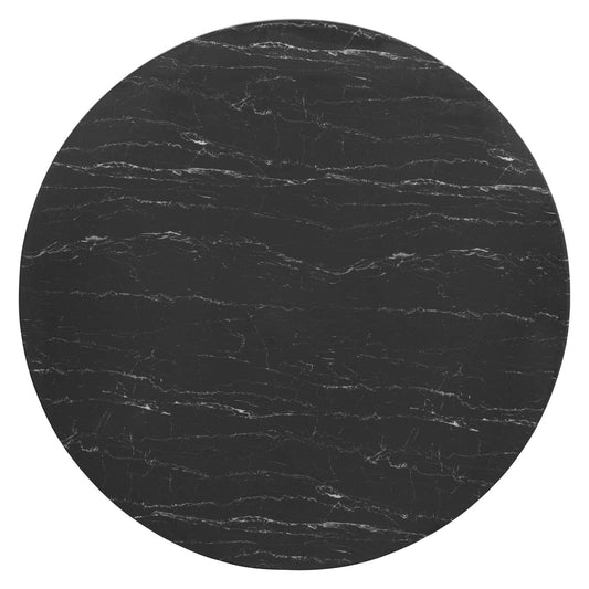 Lippa 54" Round Faux Marble Dining Table by Modway