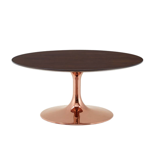 Lippa 36" Round Wood Coffee Table by Modway