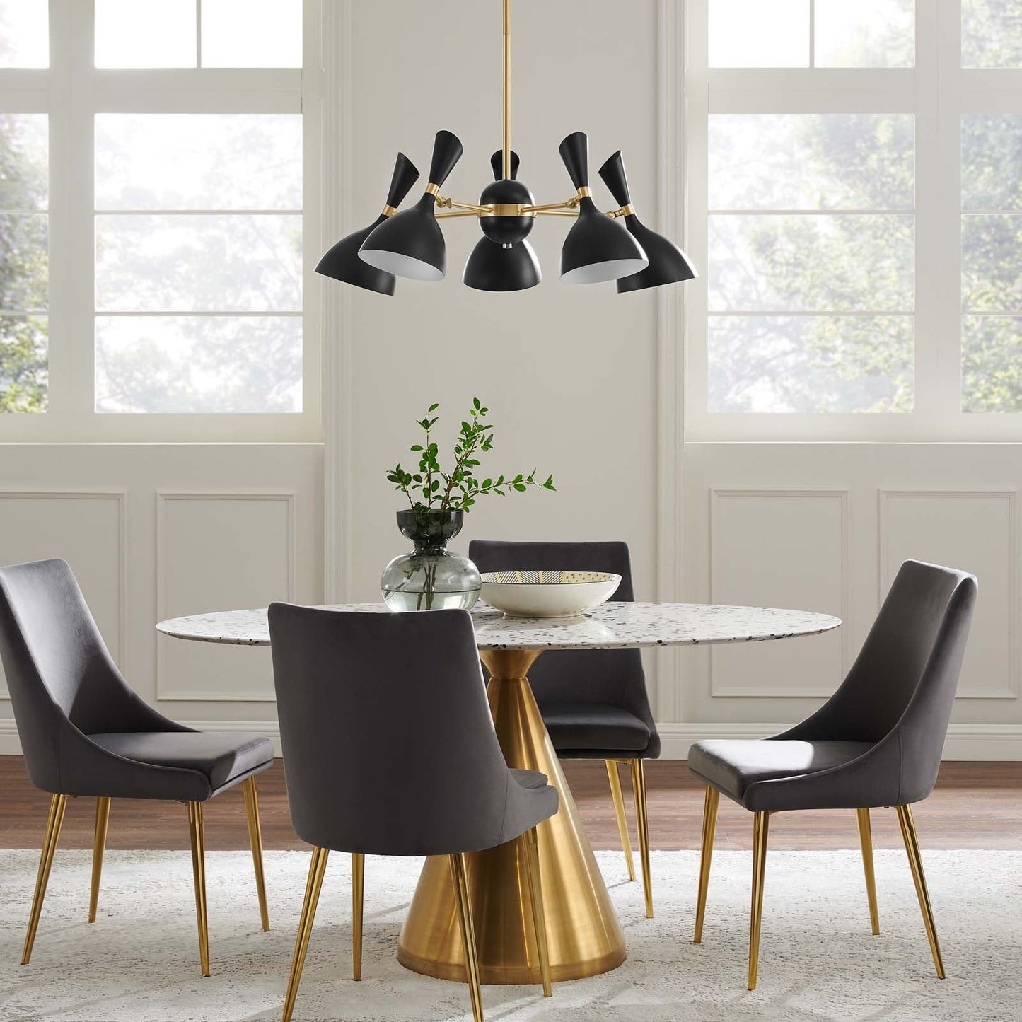 Declare 5-Light 6" Arm Pendant by Modway