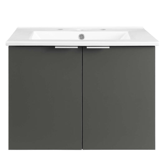 Maybelle 24" Wall-Mount Bathroom Vanity by Modway