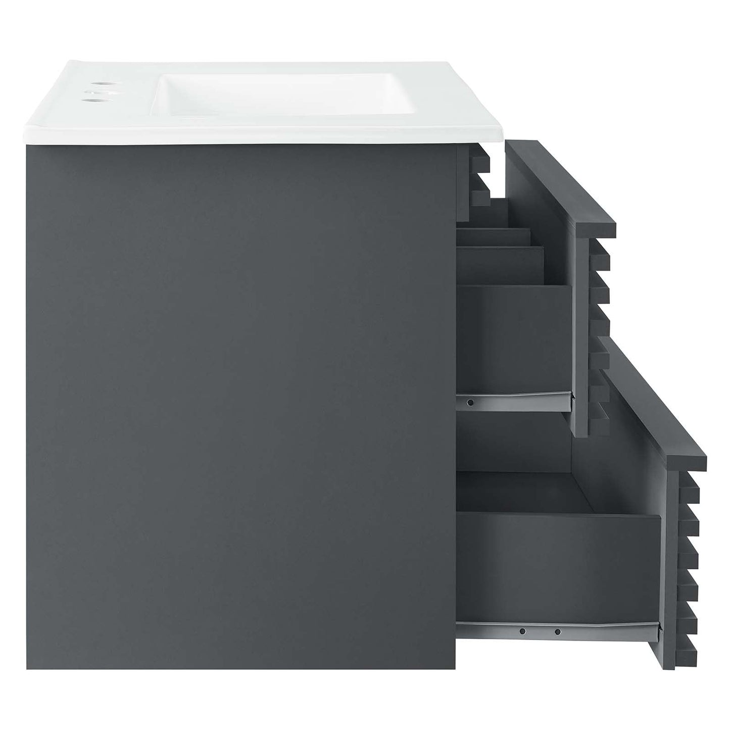 Render 30" Wall-Mount Bathroom Vanity by Modway