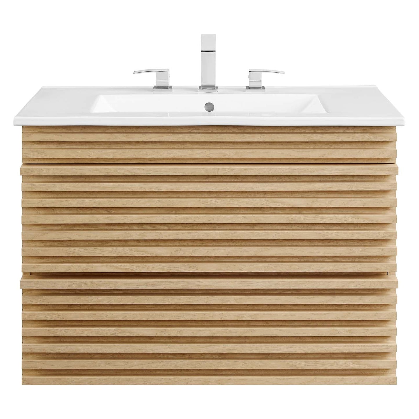 Render 30" Wall-Mount Bathroom Vanity by Modway