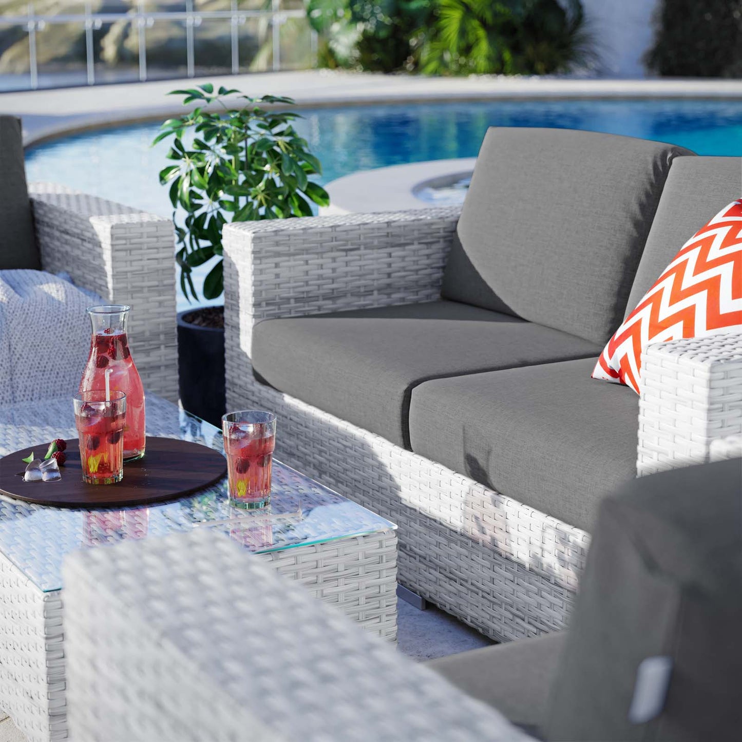 Convene 4-Piece Outdoor Patio Set by Modway