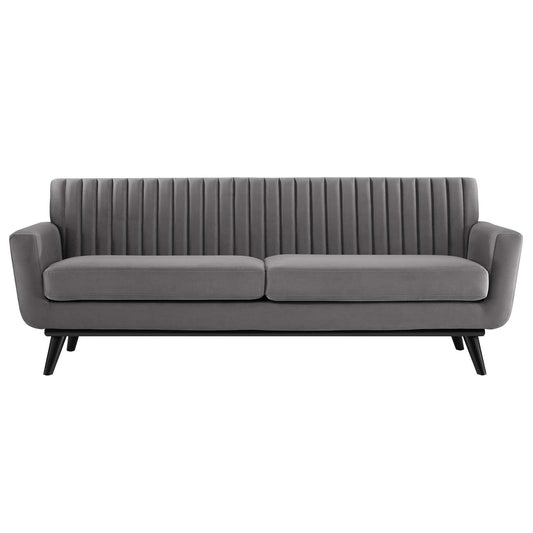 Engage Channel Tufted Performance Velvet Sofa by Modway
