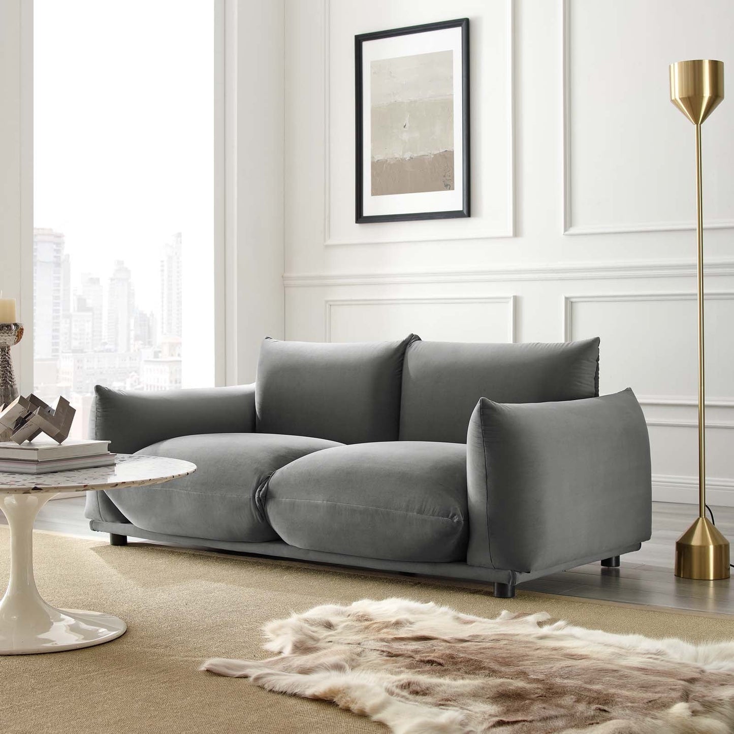 Copious Performance Velvet Loveseat by Modway