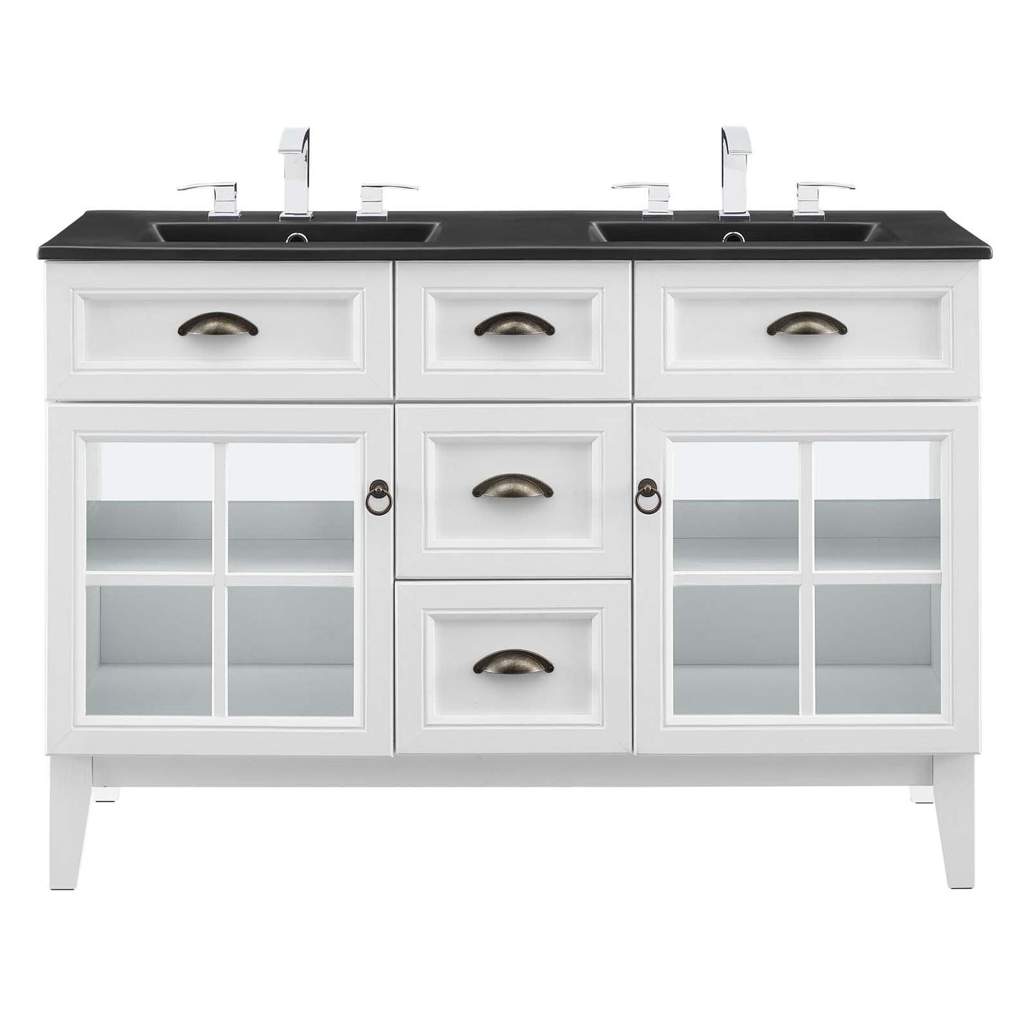 Isle 48" Double Bathroom Vanity Cabinet by Modway