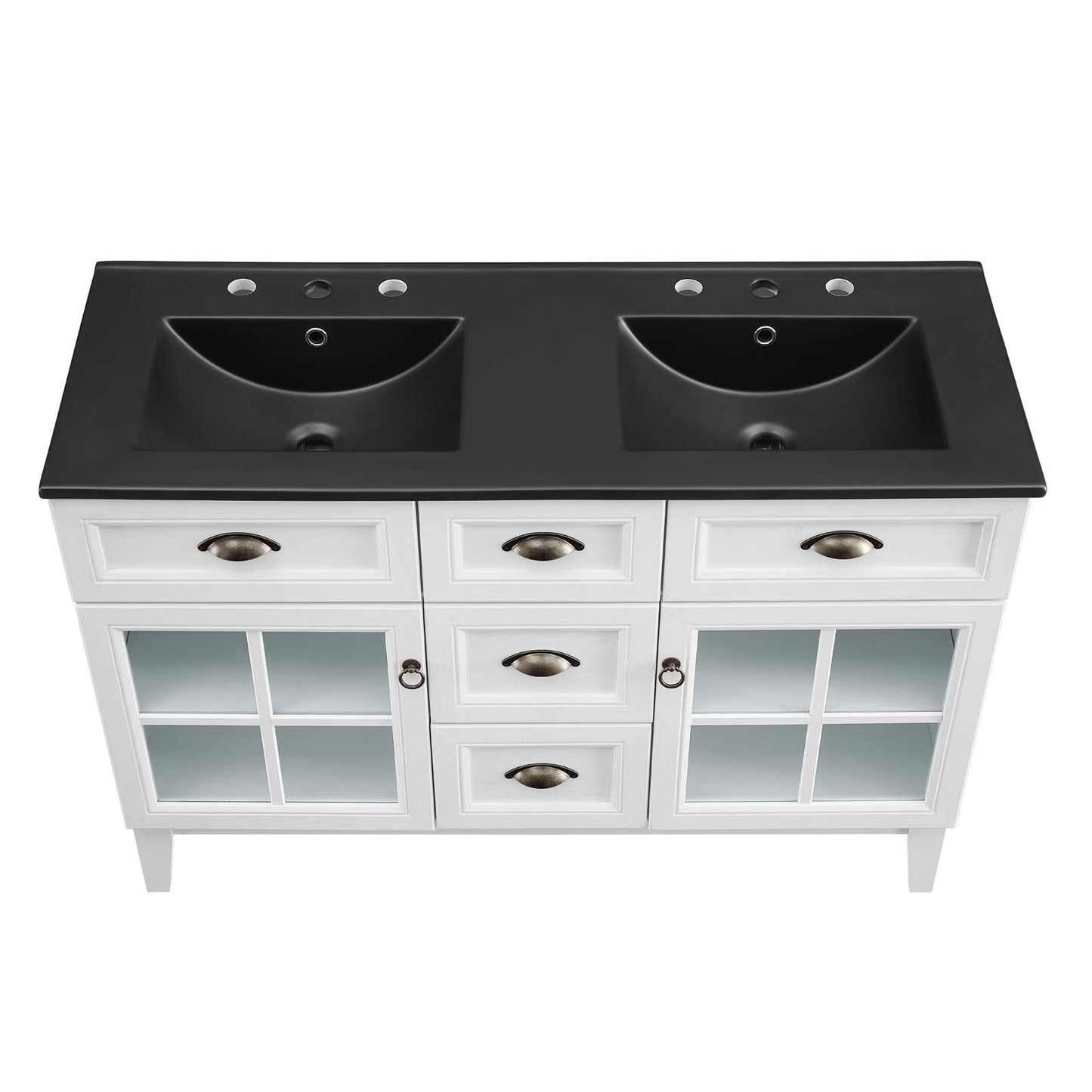 Isle 48" Double Bathroom Vanity Cabinet by Modway