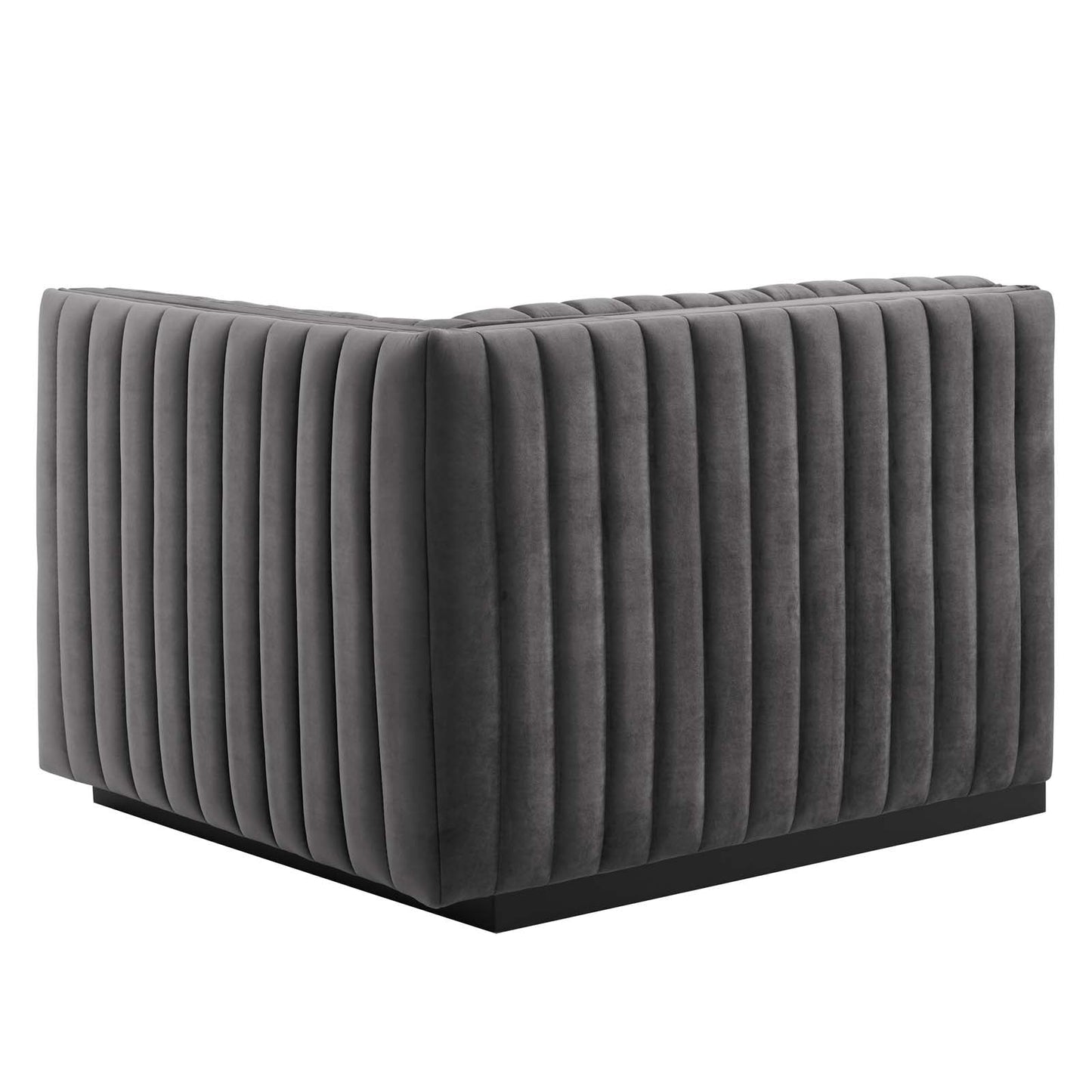 Conjure Channel Tufted Performance Velvet Right-Arm Chair by Modway