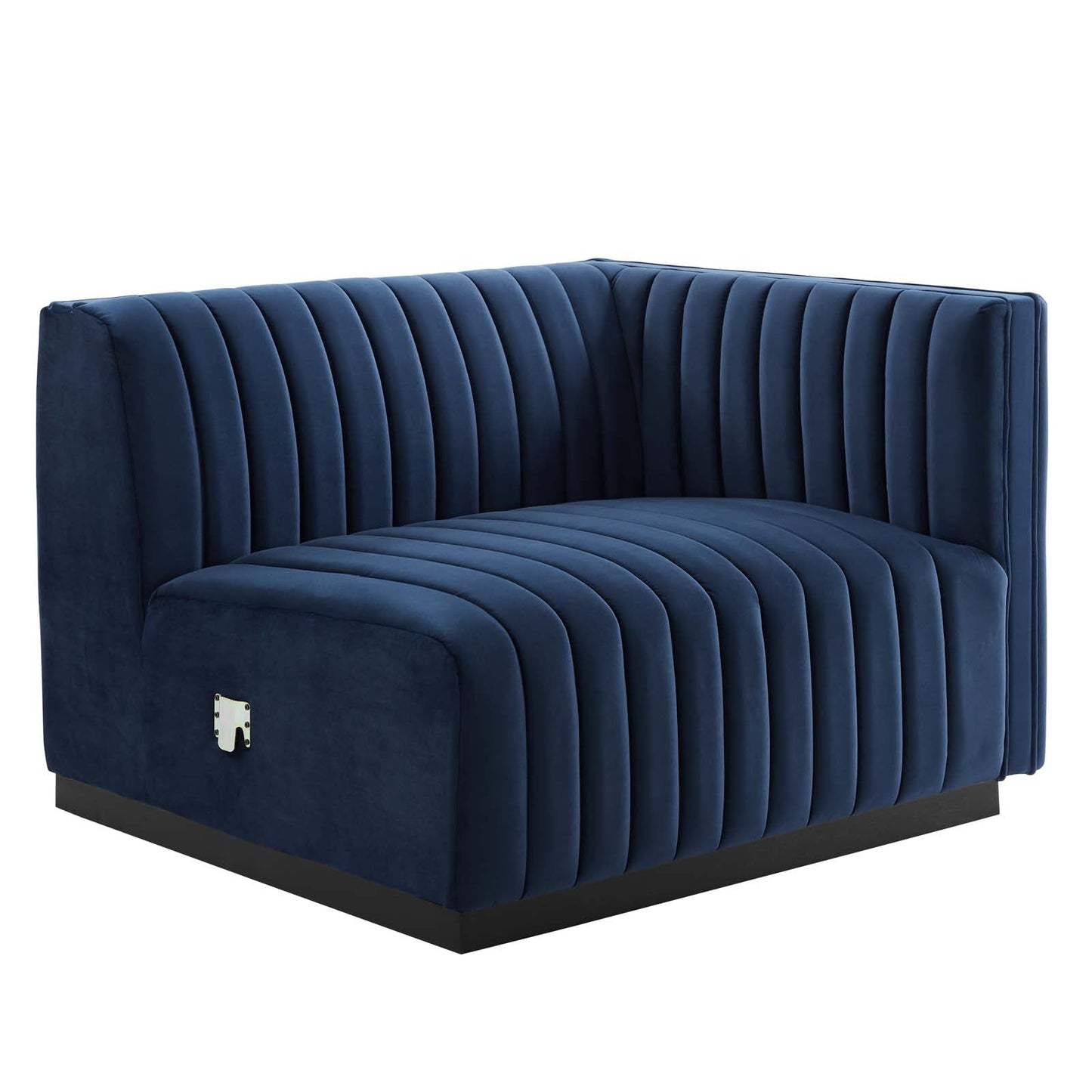 Conjure Channel Tufted Performance Velvet Right-Arm Chair by Modway