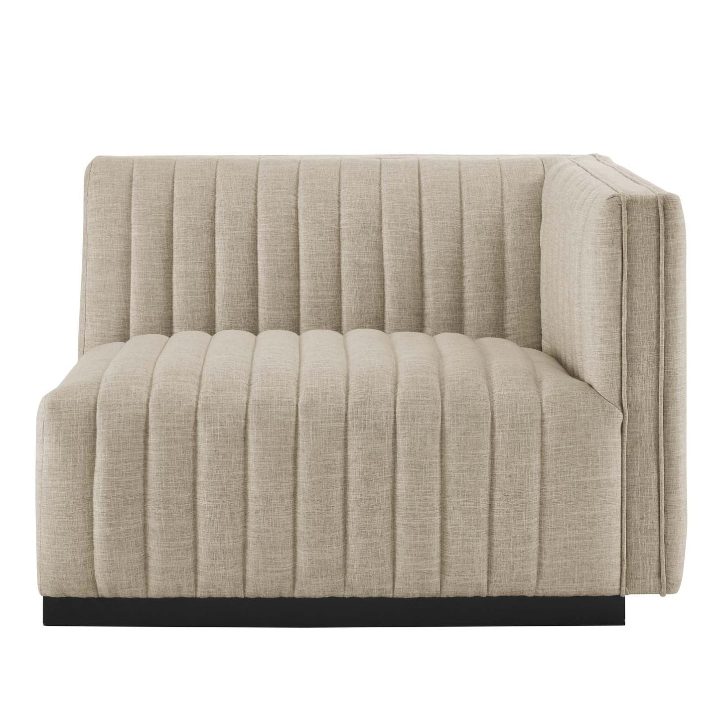 Conjure Channel Tufted Upholstered Fabric Right-Arm Chair by Modway