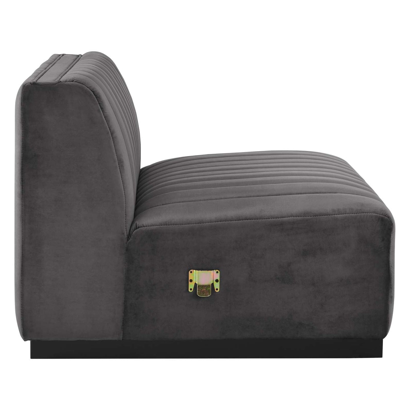 Conjure Channel Tufted Performance Velvet Armless Chair by Modway