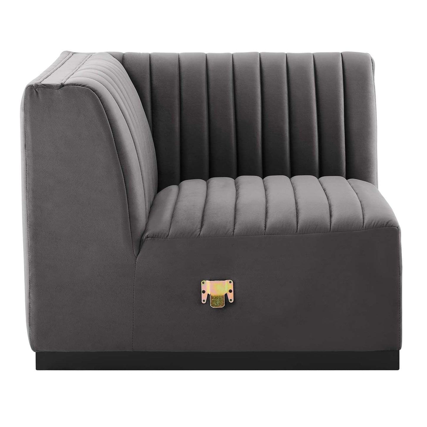Conjure Channel Tufted Performance Velvet Left Corner Chair by Modway