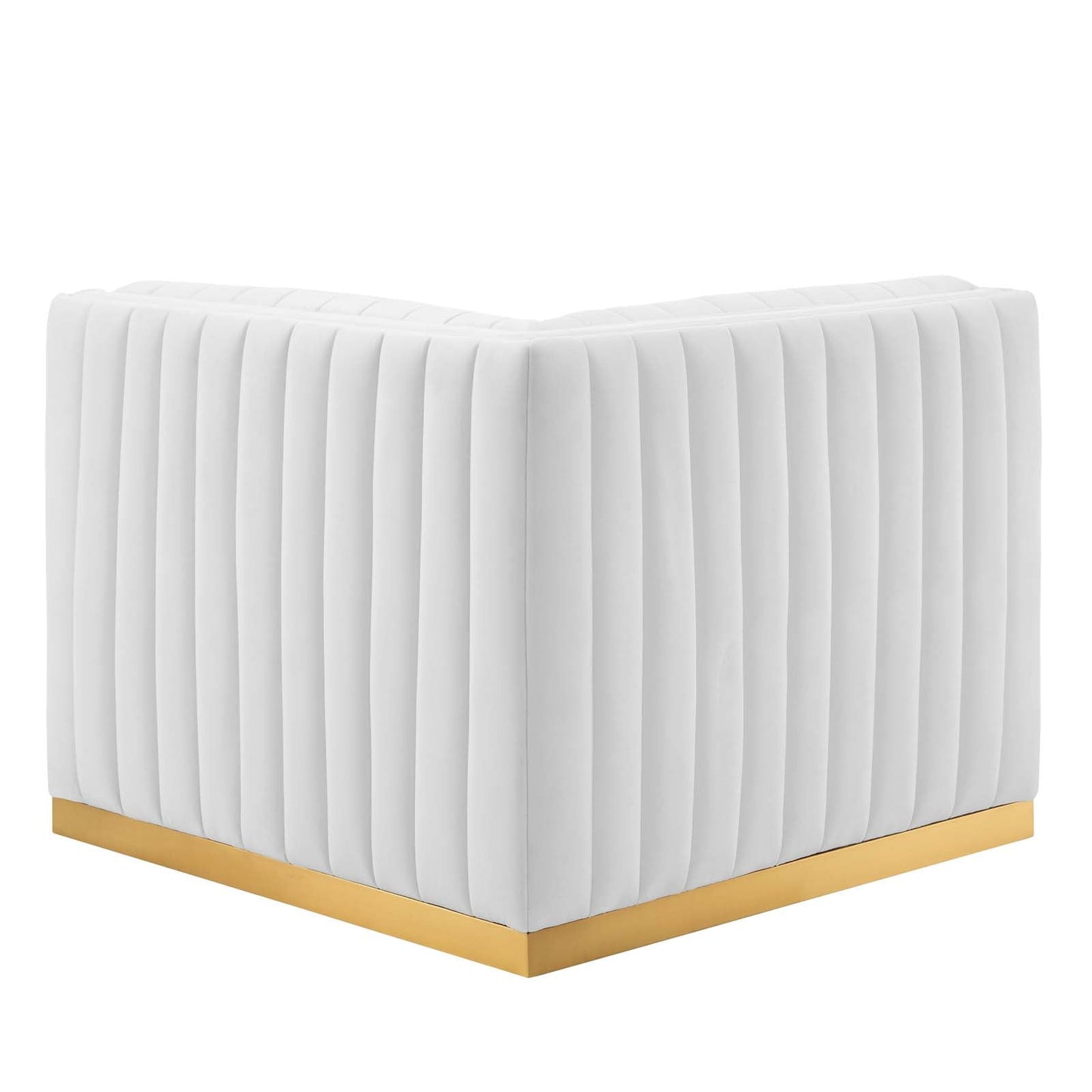 Conjure Channel Tufted Performance Velvet Left Corner Chair by Modway