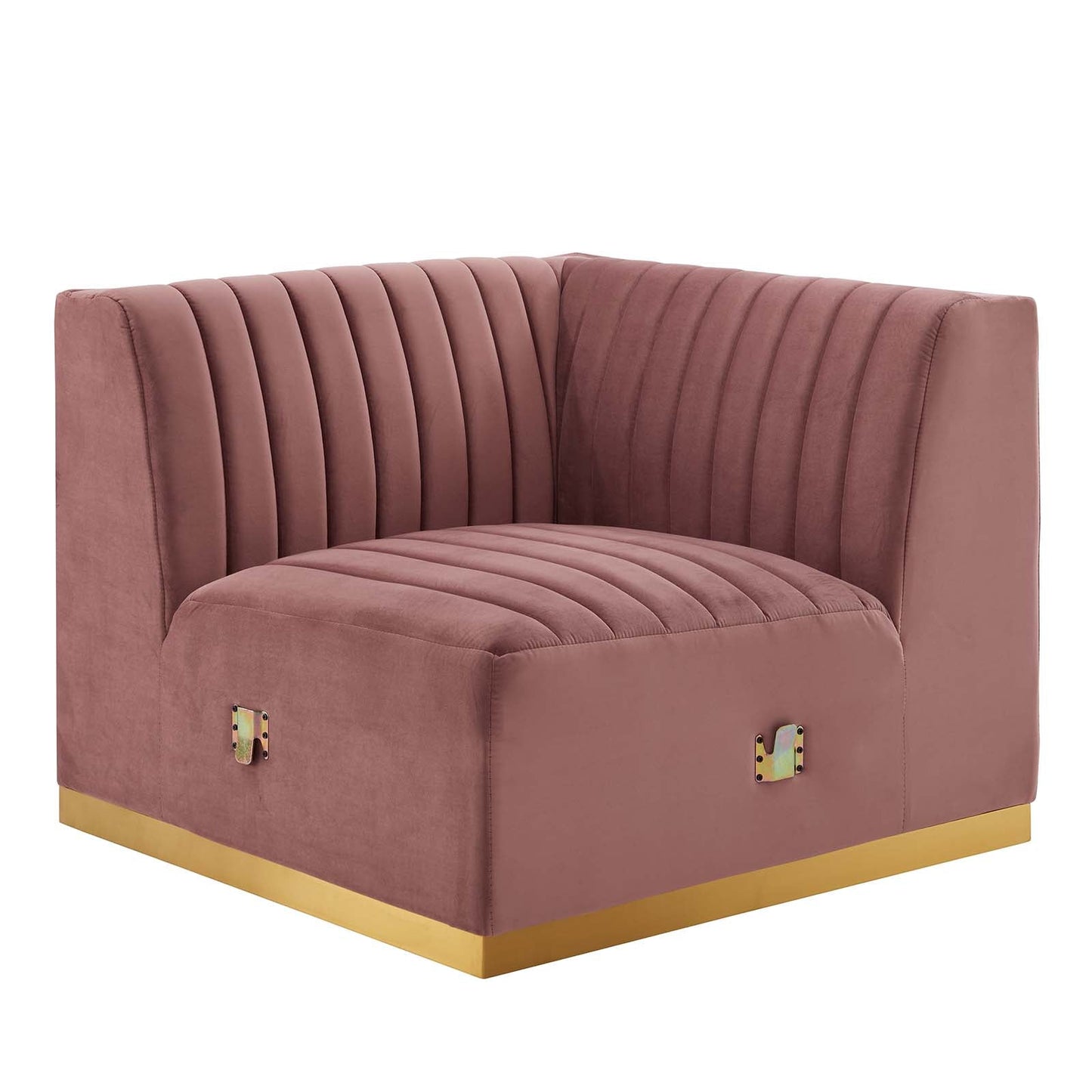 Conjure Channel Tufted Performance Velvet Right Corner Chair by Modway