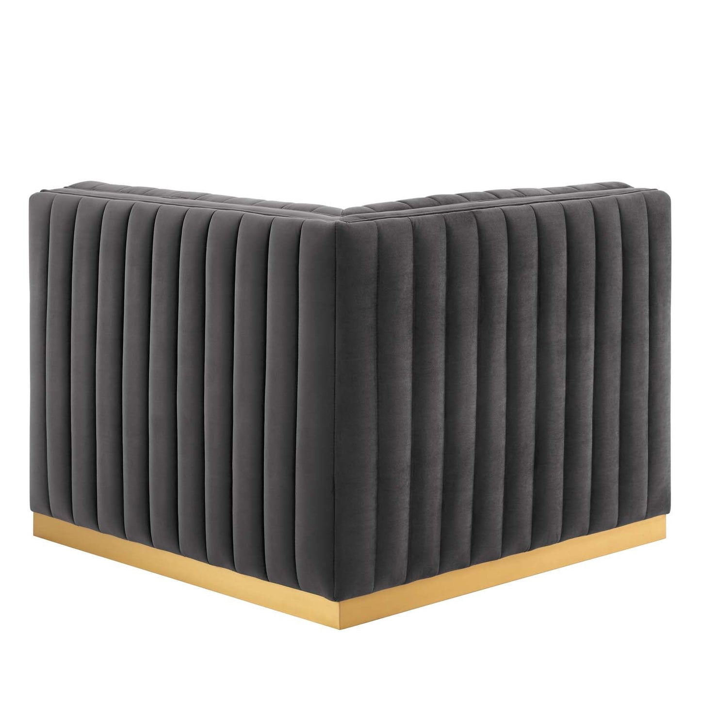 Conjure Channel Tufted Performance Velvet Right Corner Chair by Modway