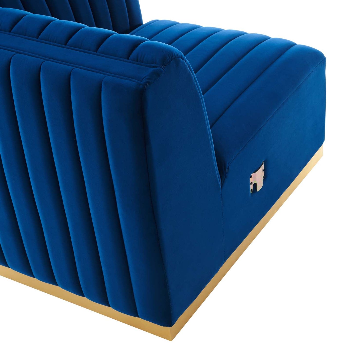 Conjure Channel Tufted Performance Velvet Right Corner Chair by Modway